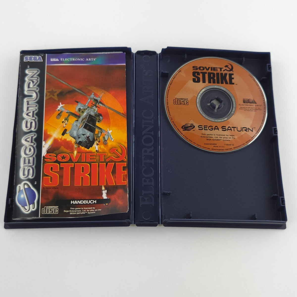 Sega Saturn Spiel Soviet Strike OVP PAL Electronic Arts