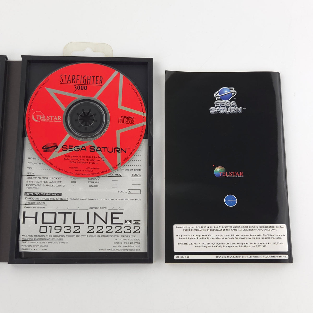 Sega Saturn Spiel Starfighter 3000 OVP PAL CD Anleitung