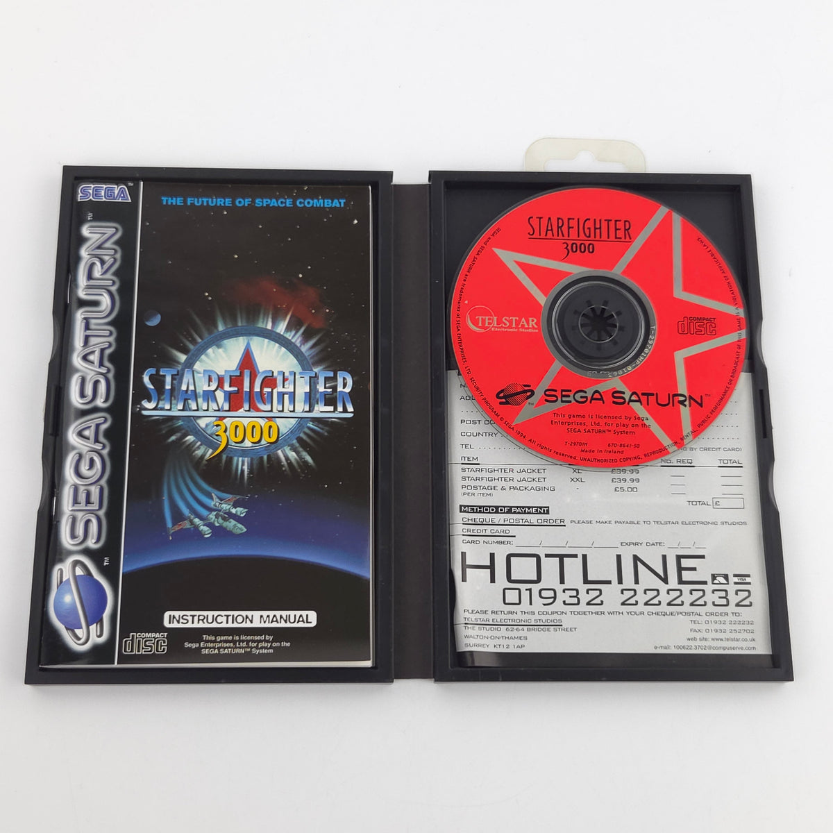 Sega Saturn Spiel Starfighter 3000 OVP PAL CD Anleitung