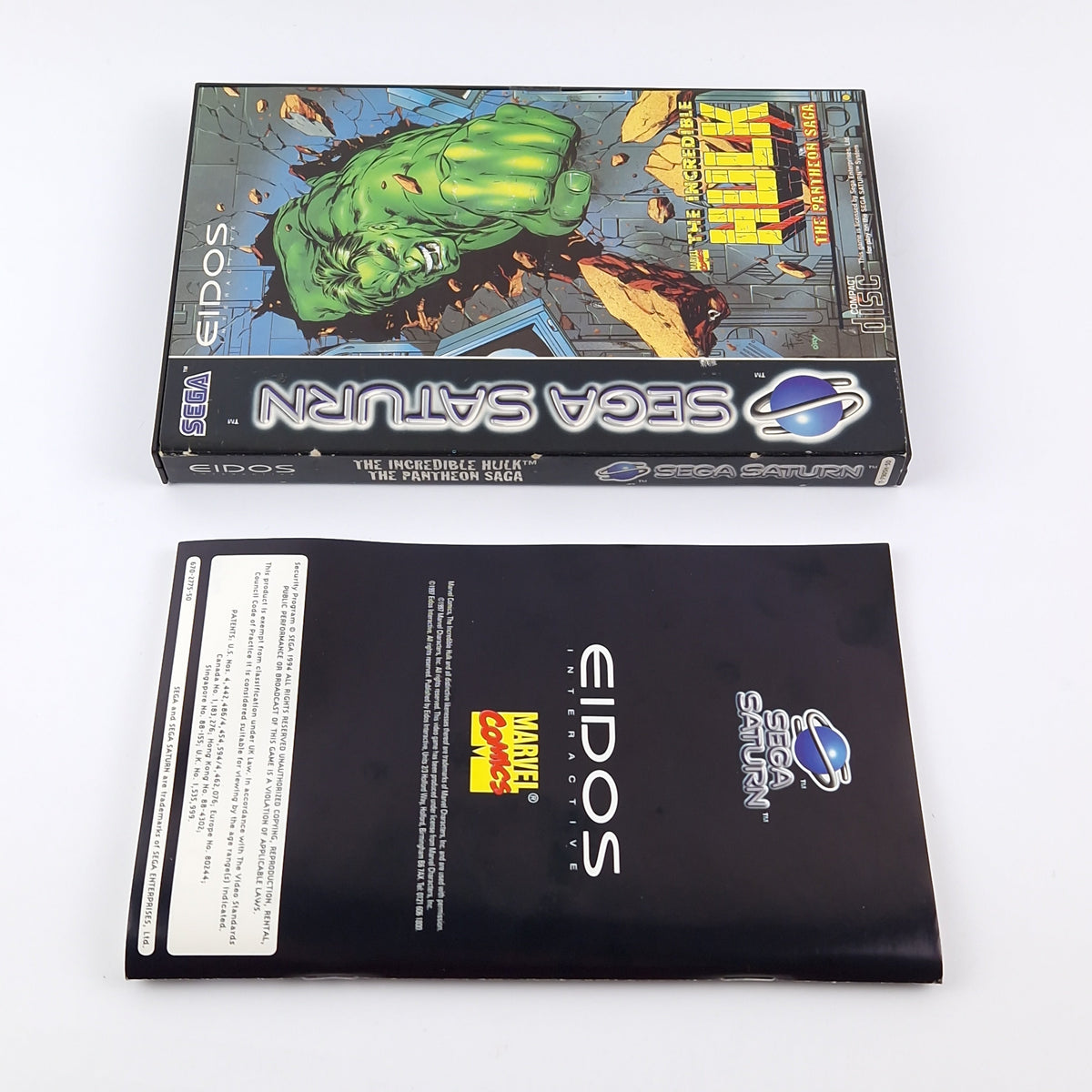 Sega Saturn Spiel – The Incredible Hulk The Pantheon Saga PAL