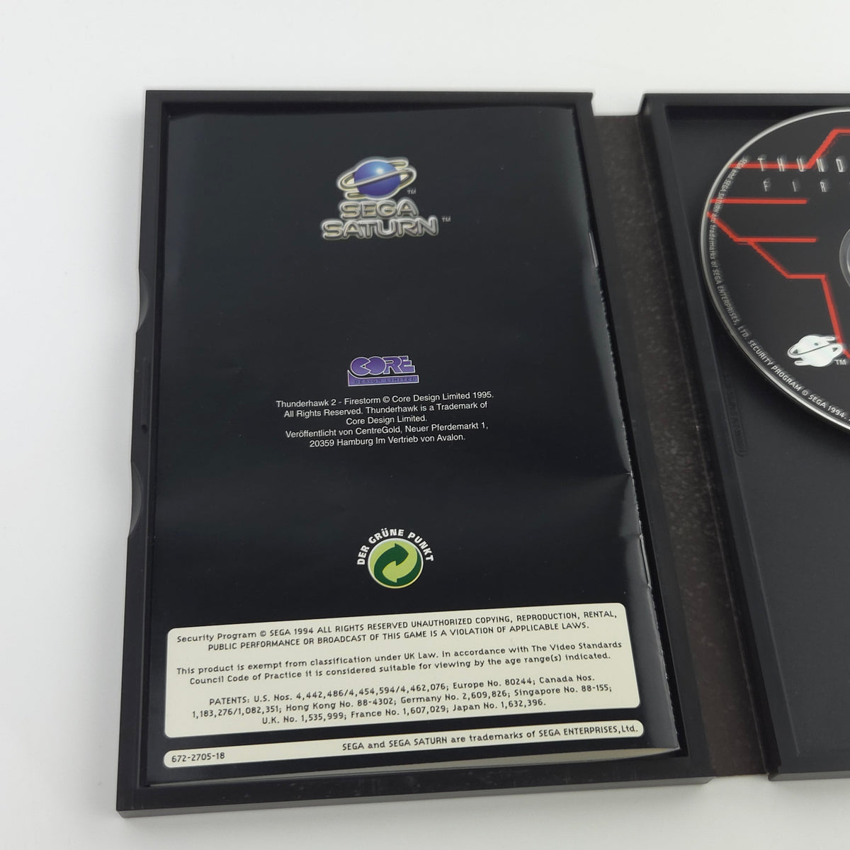 Sega Saturn Spiel – Thunderhawk 2 Firestorm OVP PAL