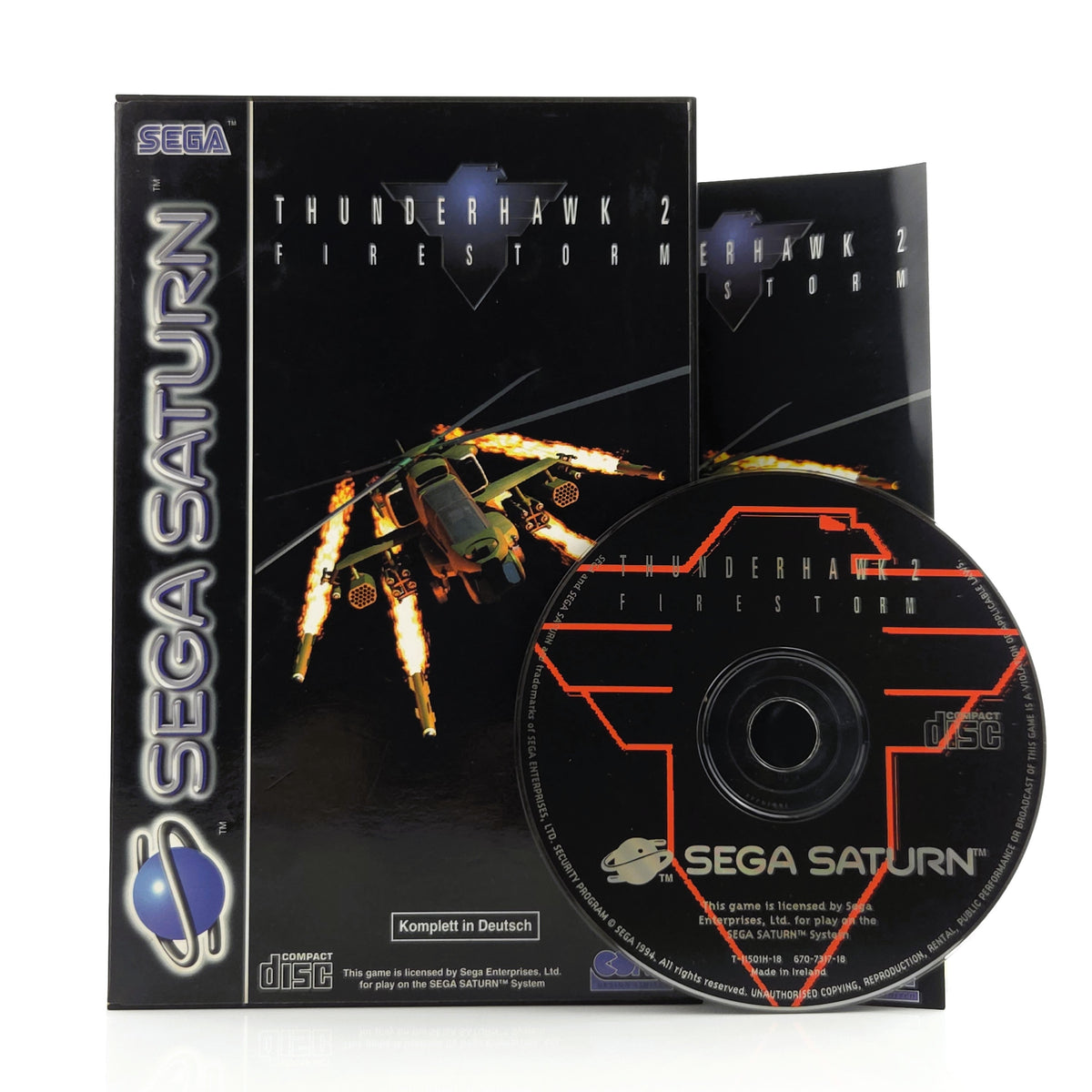 Sega Saturn Spiel – Thunderhawk 2 Firestorm OVP PAL