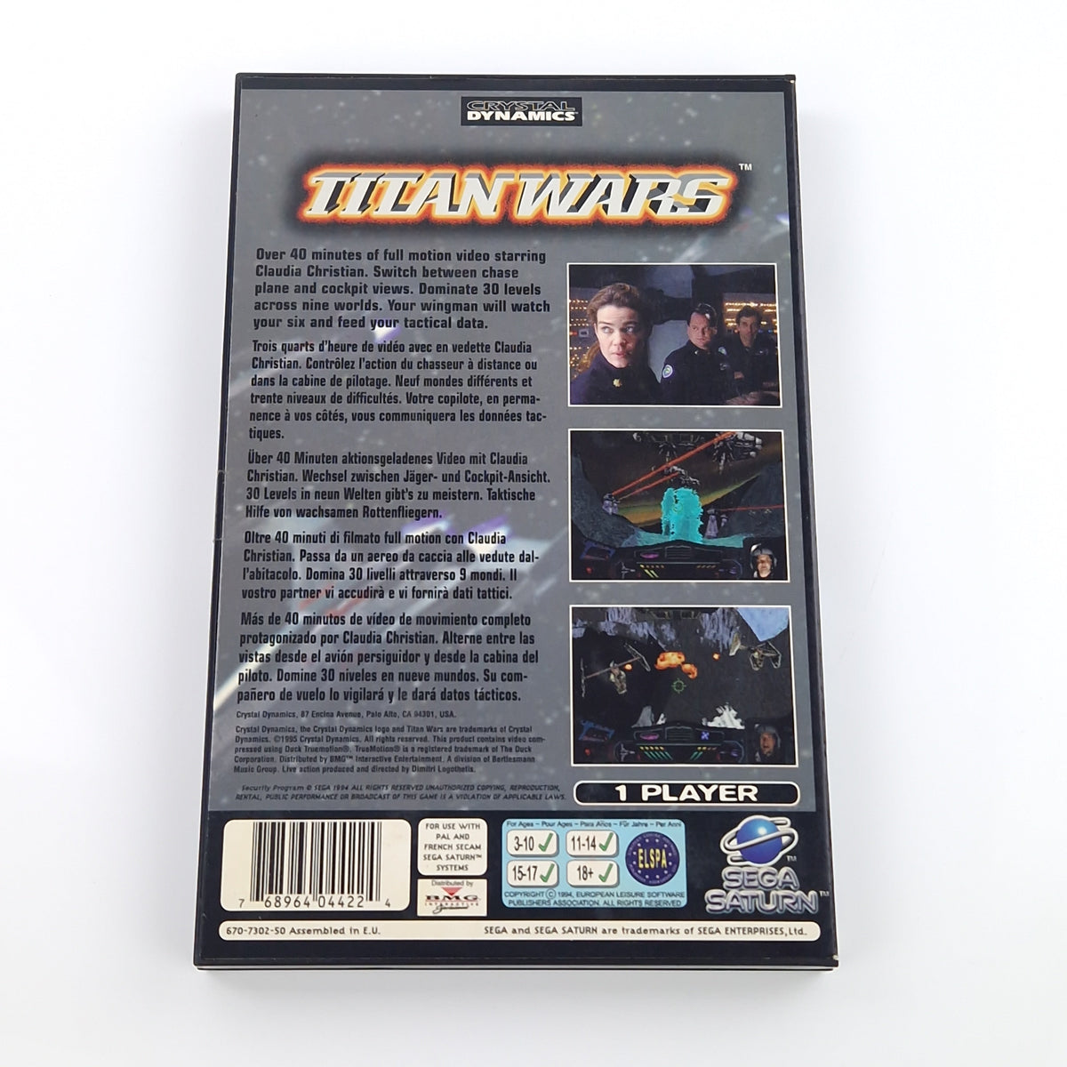 Sega Saturn Spiel – Titan Wars OVP PAL