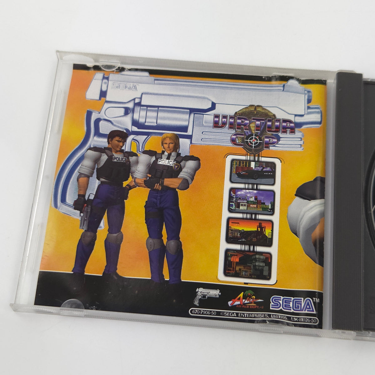 Sega Saturn Spiel – Virtua Cop Jewel Case OVP PAL EUR