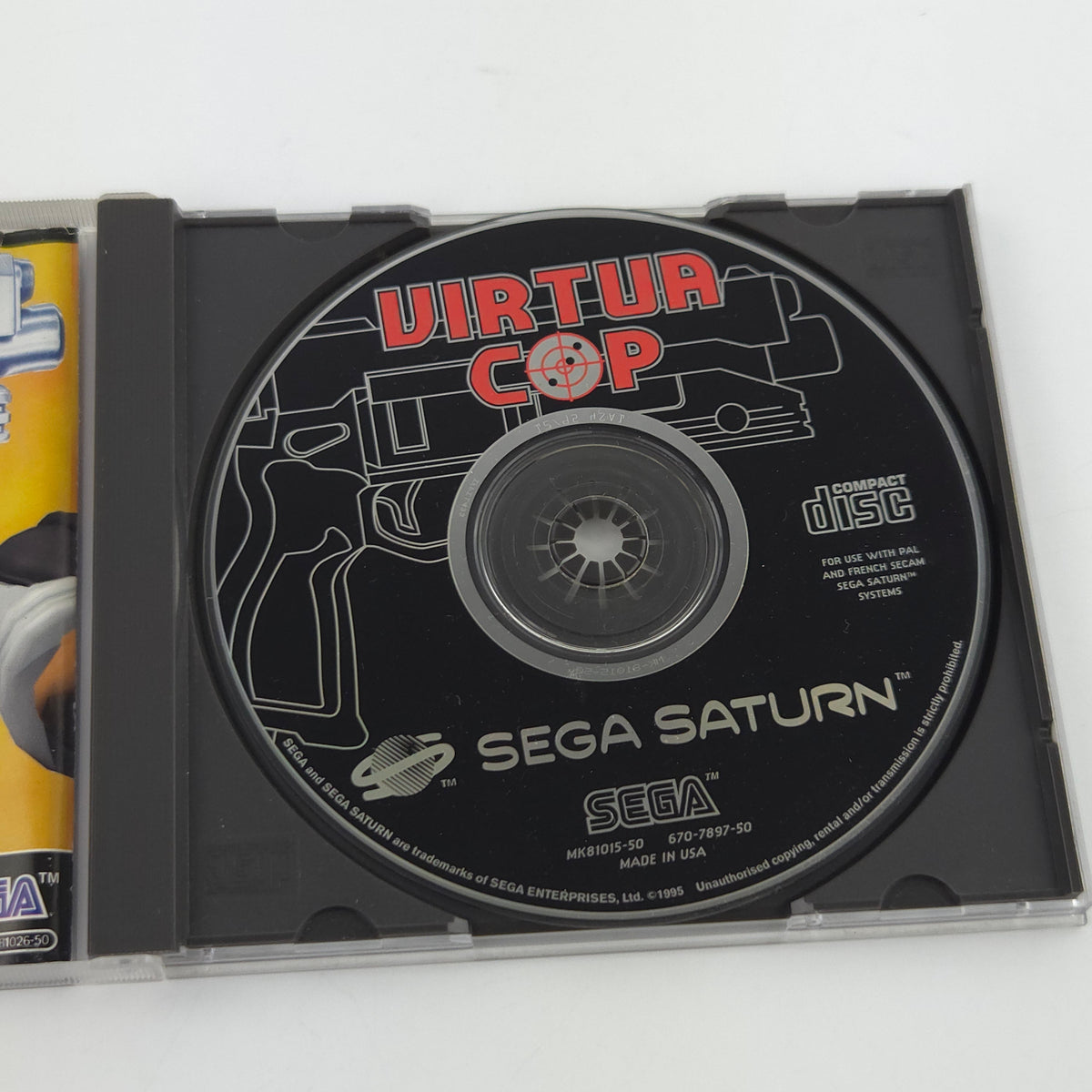 Sega Saturn Spiel – Virtua Cop Jewel Case OVP PAL EUR