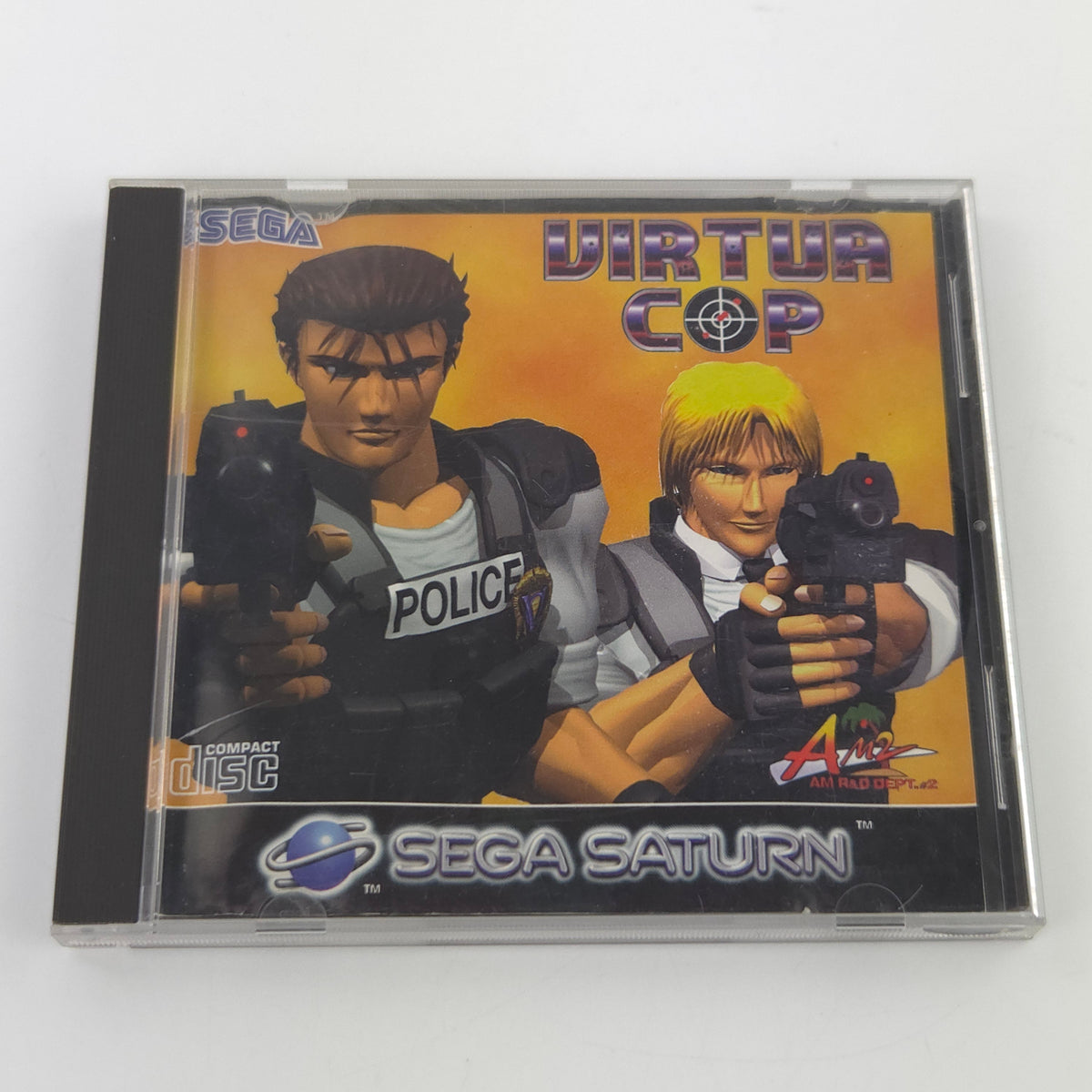 Sega Saturn Spiel – Virtua Cop Jewel Case OVP PAL EUR