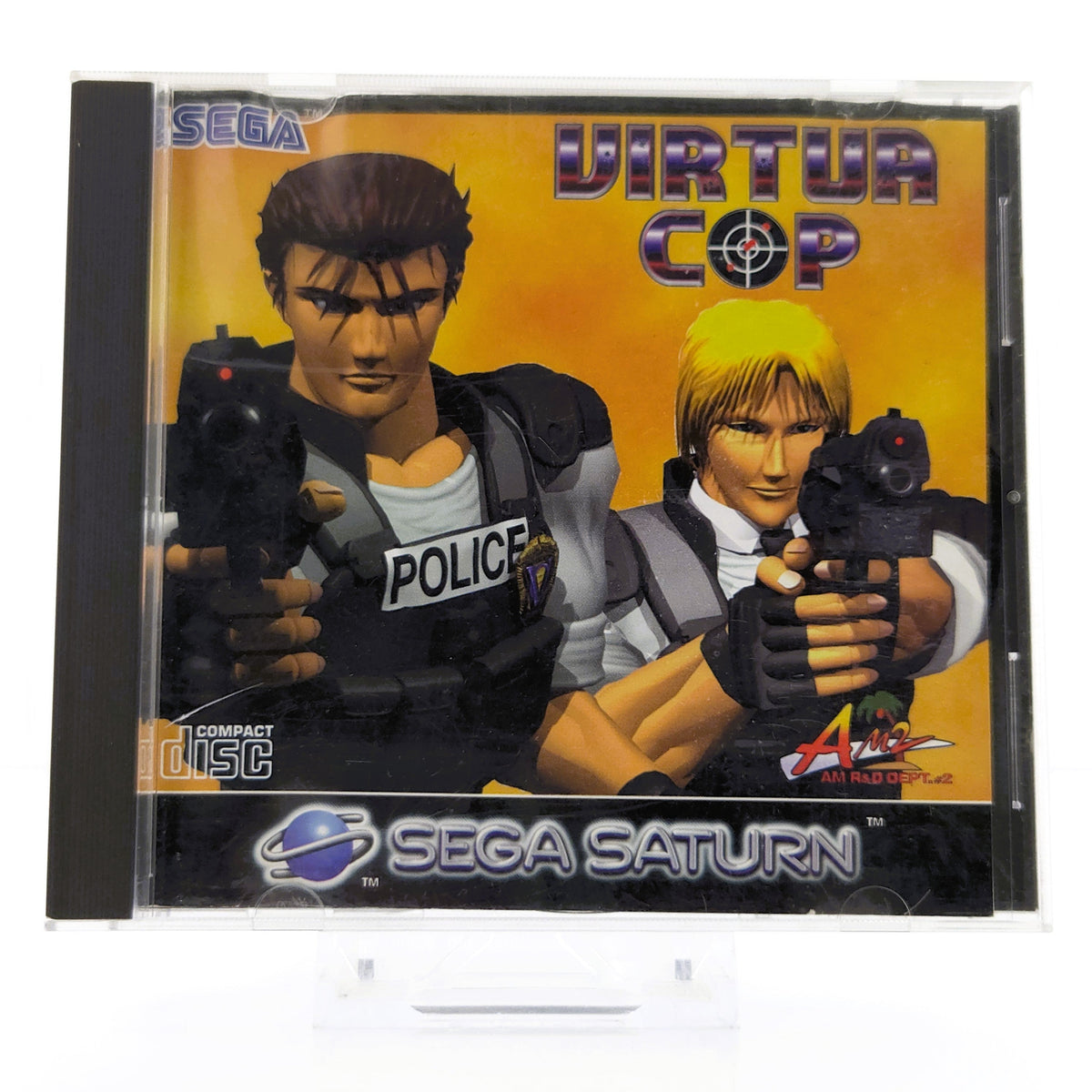 Sega Saturn Spiel – Virtua Cop Jewel Case OVP PAL EUR