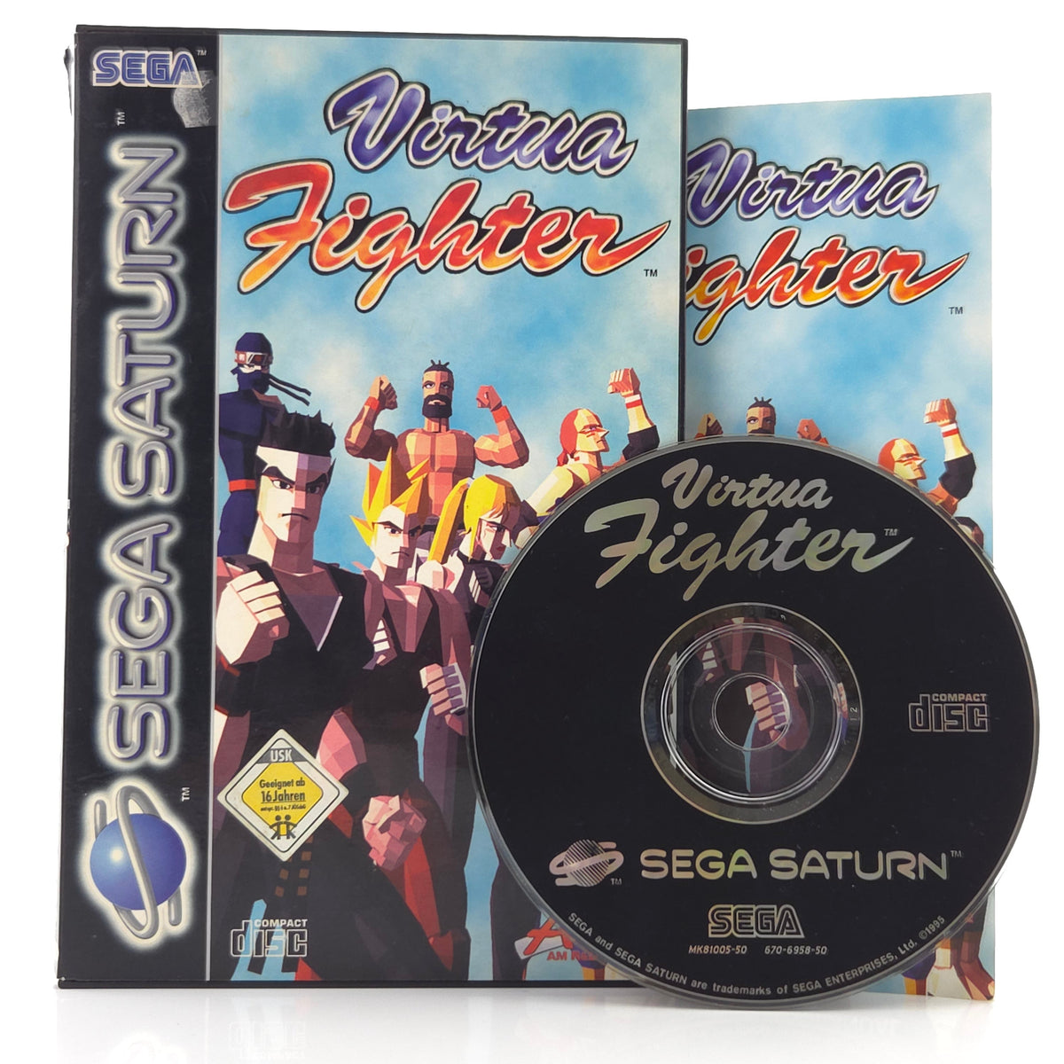 Sega Saturn Spiel Virtua Fighter PAL OVP Anleitung CD