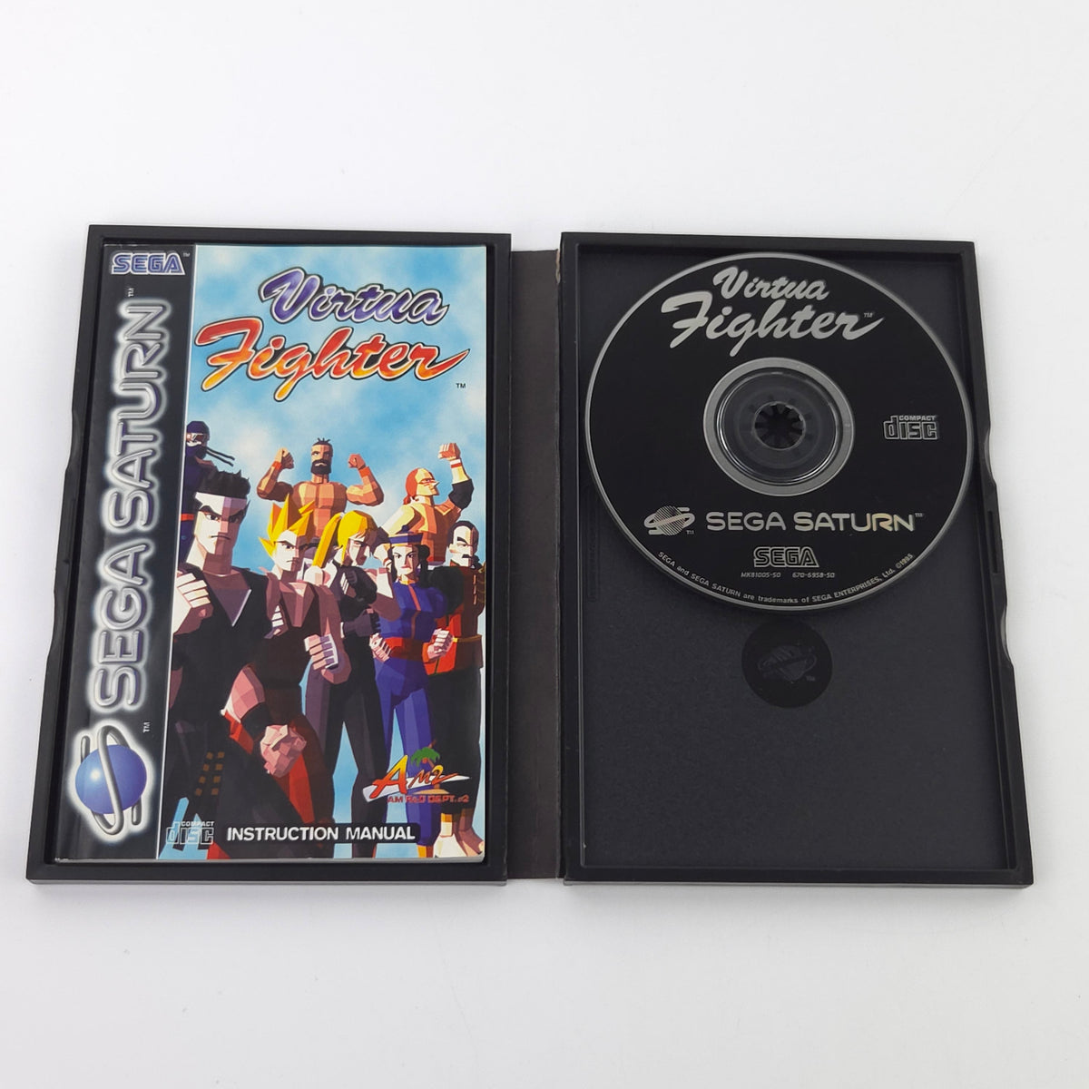 Sega Saturn Spiel Virtua Fighter PAL OVP Anleitung CD