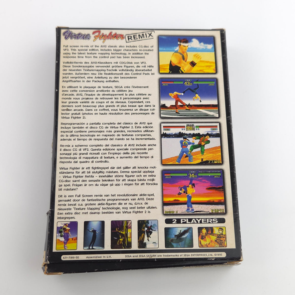 Sega Saturn Spiel – Virtua Fighter Remix + Soundtrack PAL