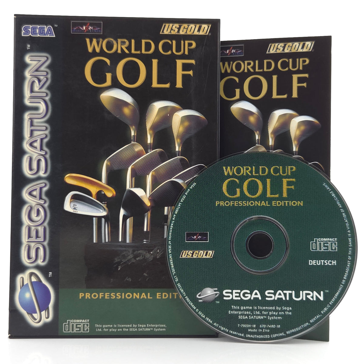Sega Saturn Spiel World Cup Golf Professional OVP PAL