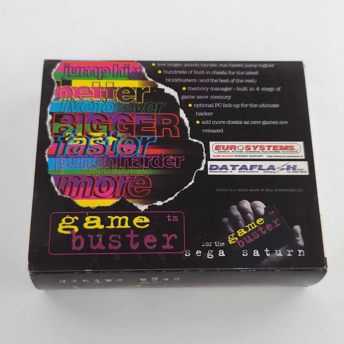 Sega Saturn Zubehör Game Buster Cheat Import Adaptor OVP