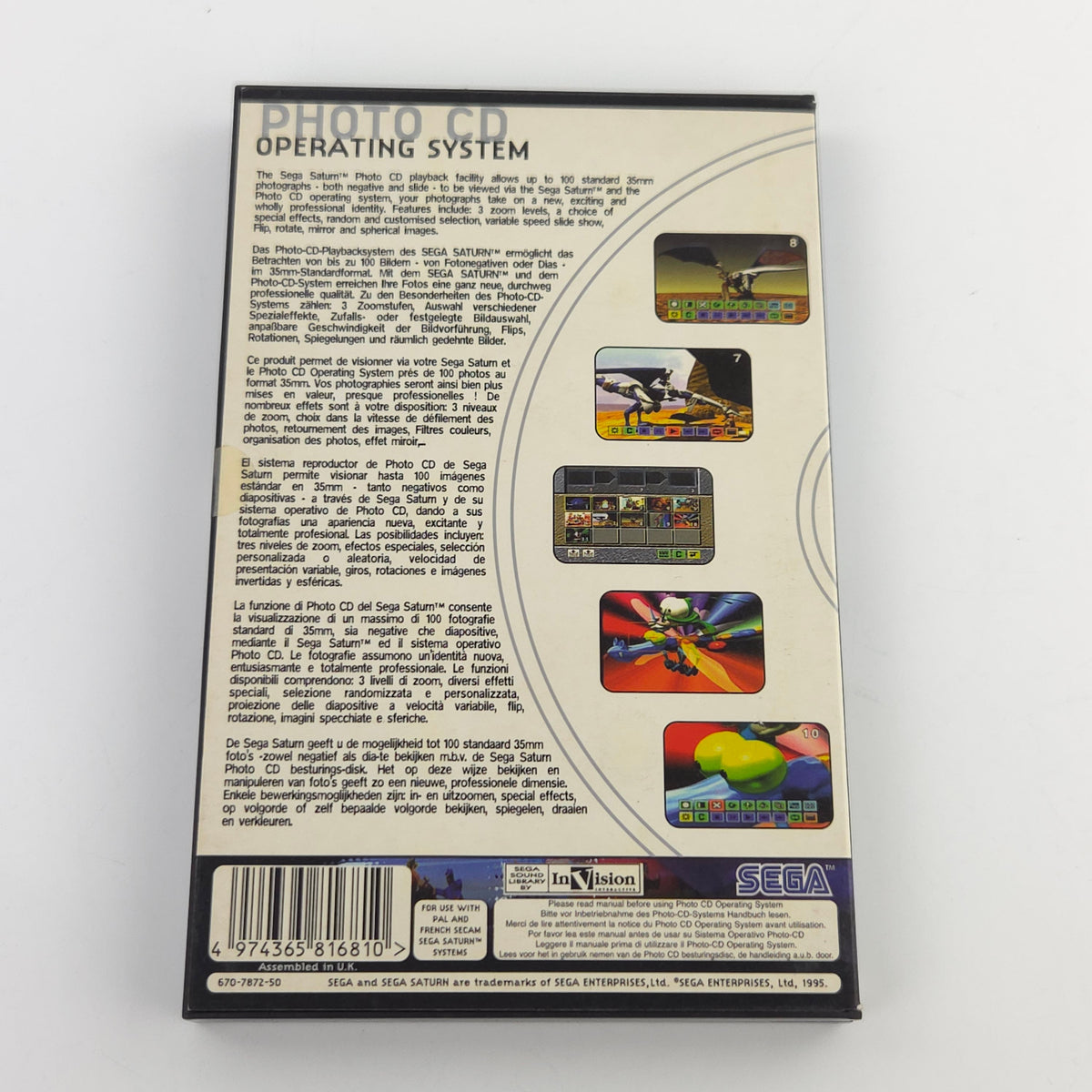 Sega Saturn Zubehör Photo CD Operating System OVP PAL