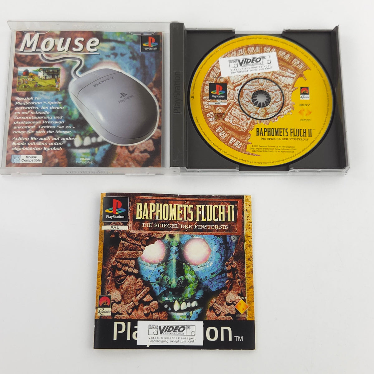 Playstation Spiel Baphomets Fluch II Die Spiegel PS1 OVP