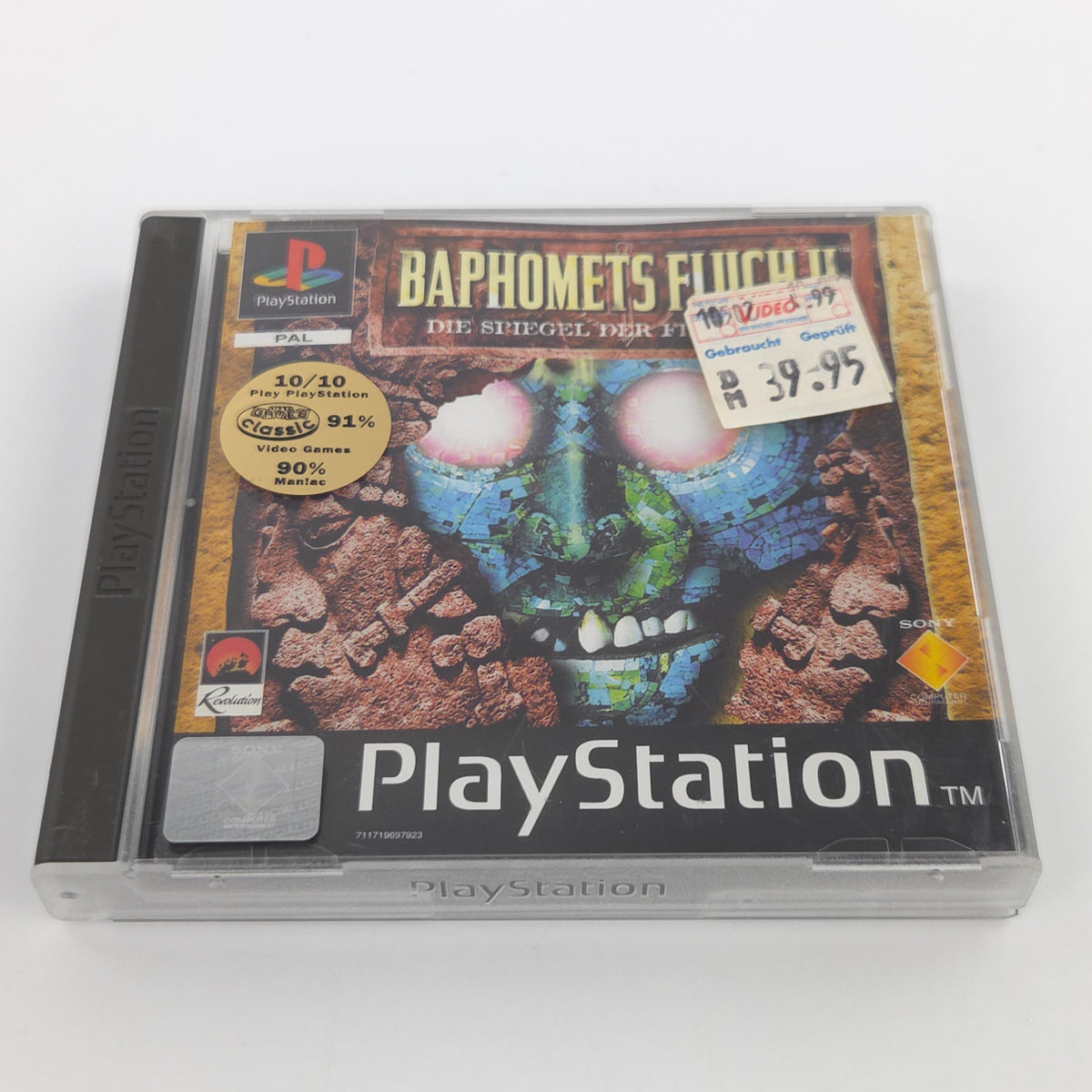 Playstation Spiel Baphomets Fluch II Die Spiegel PS1 OVP