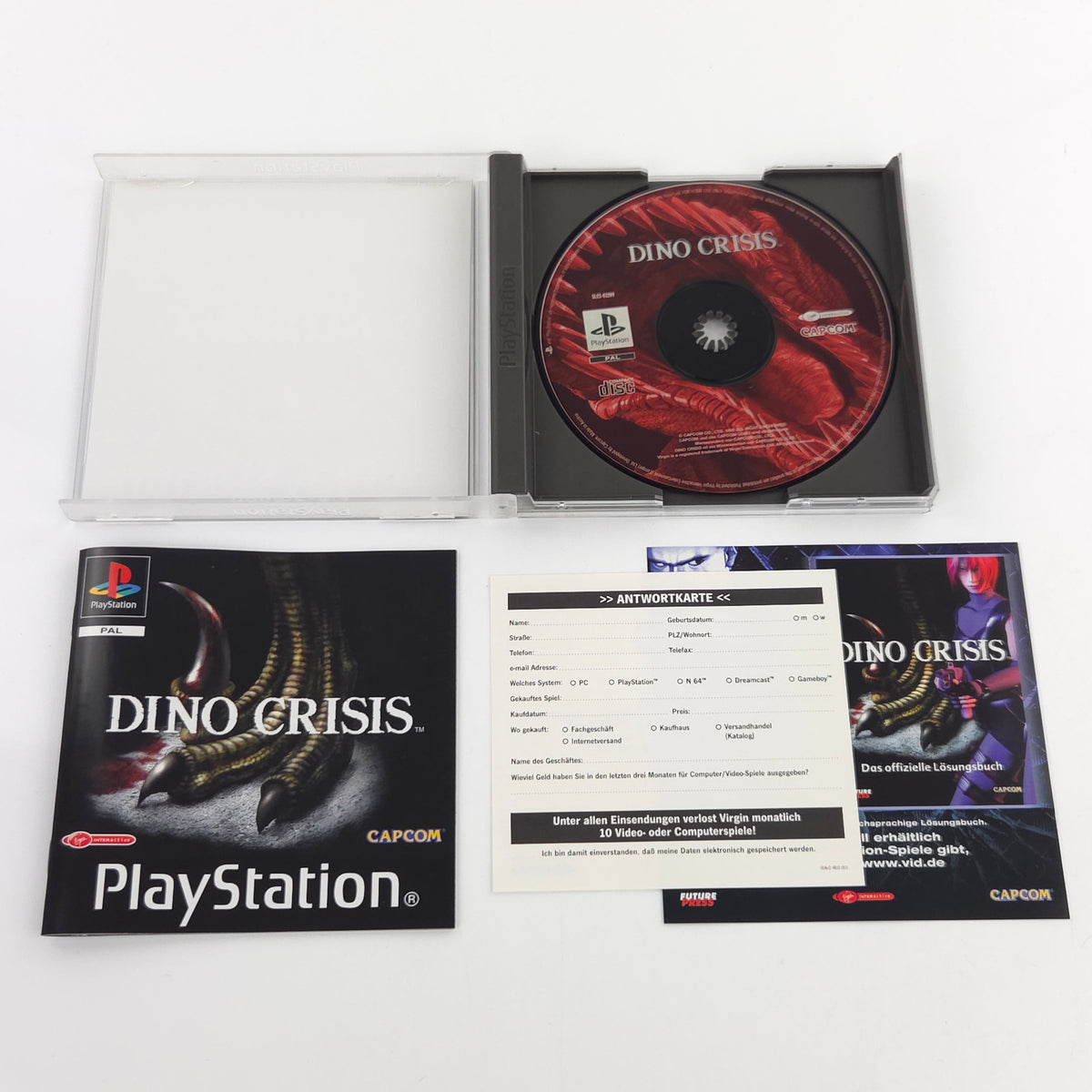 Sony Playstation Spiel Dino Crisis PS1 OVP PAL Capcom