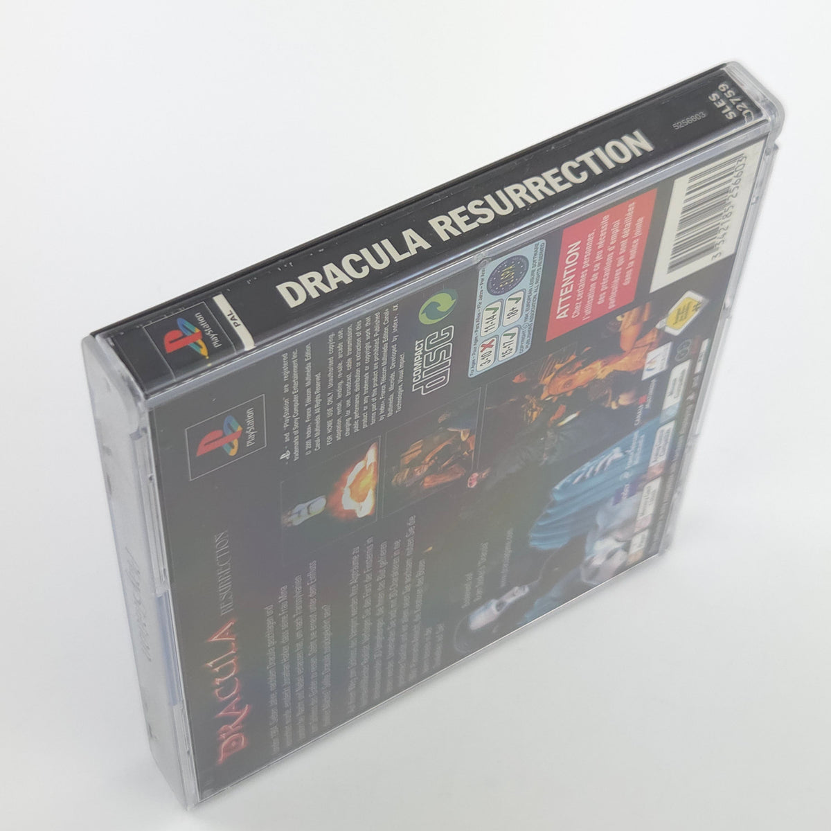 Playstation 1 Spiel Dracula Resurrection PS1 OVP PAL DE