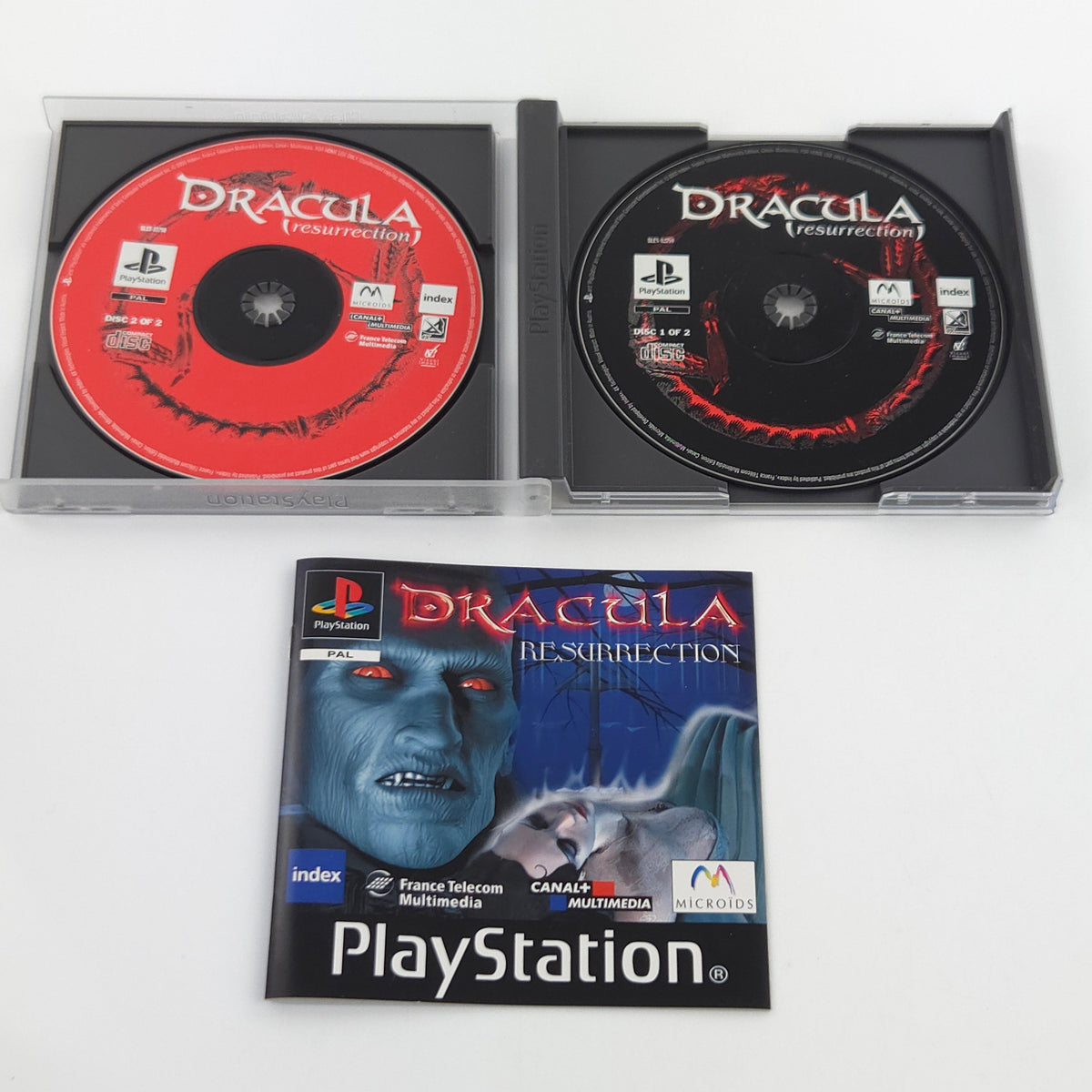 Playstation 1 Spiel Dracula Resurrection PS1 OVP PAL DE
