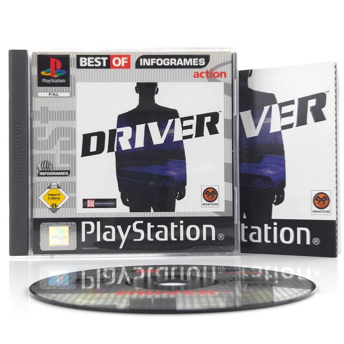 Sony Playstation 1 Spiel Driver PS1 OVP Infogrames PAL DE
