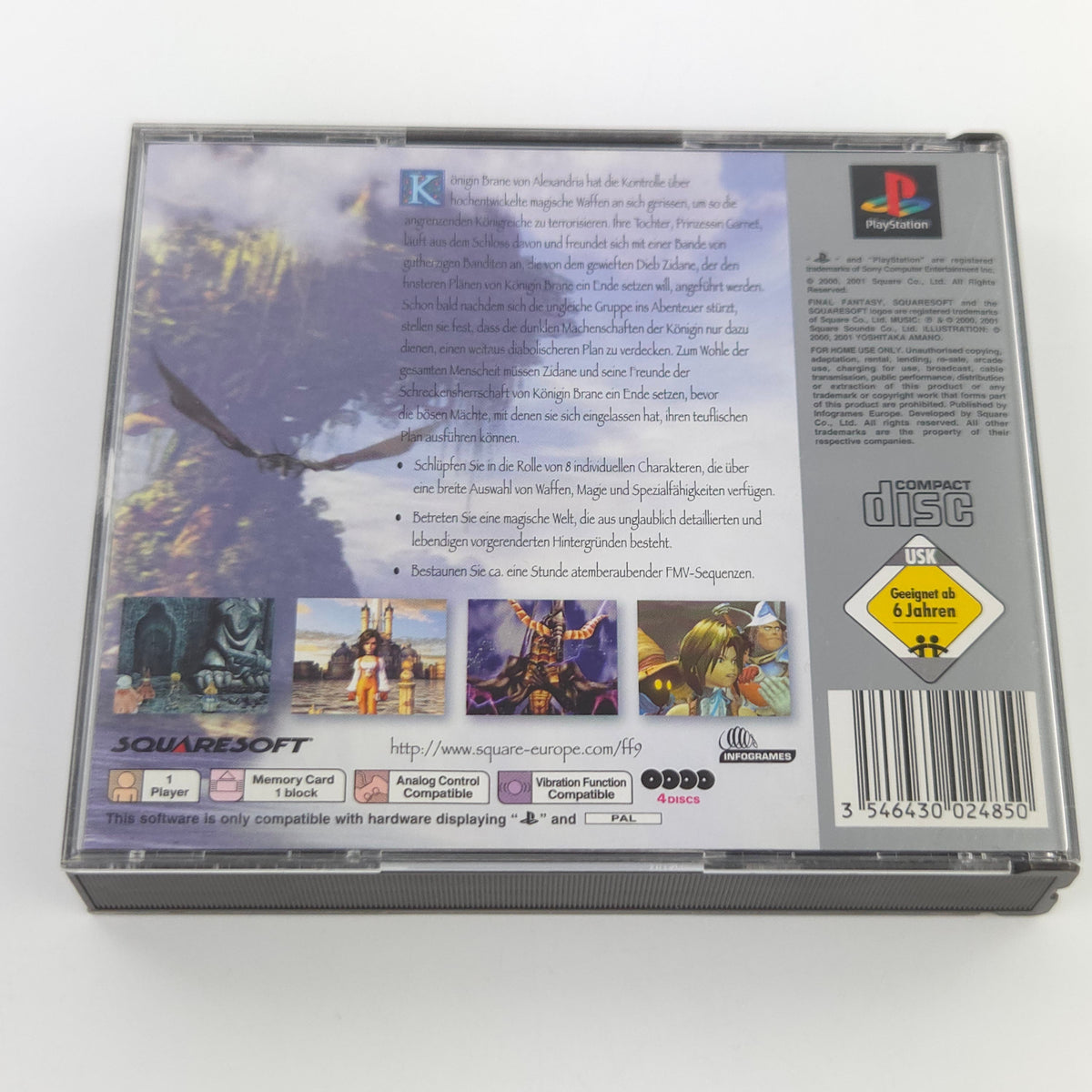 PlayStation 1 Spiel Final Fantasy IX Platinum OVP