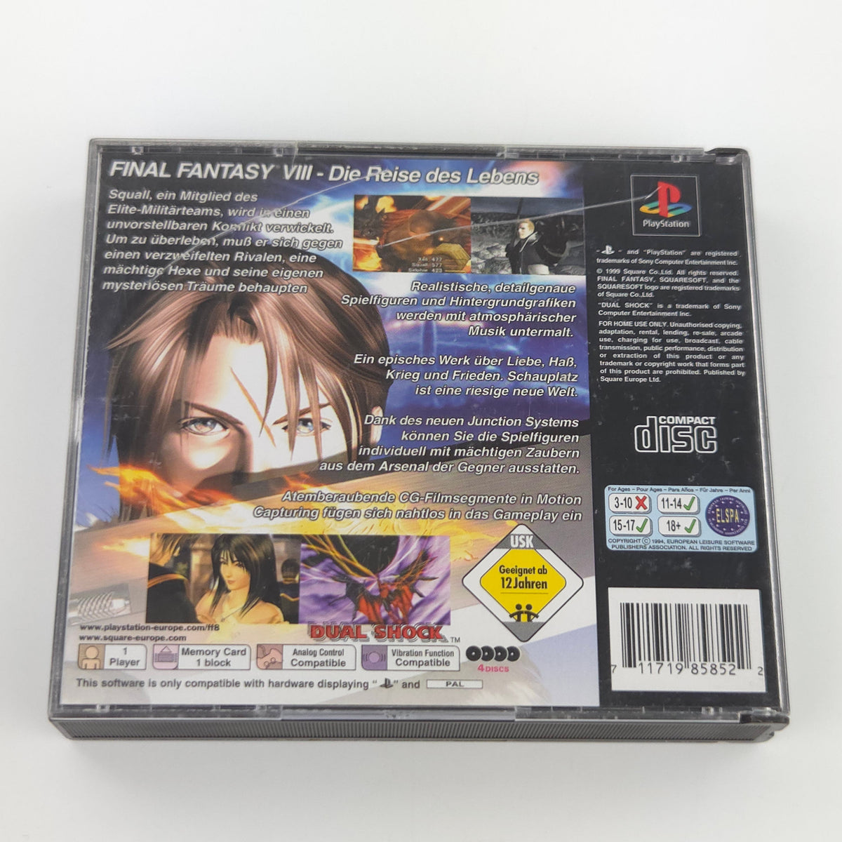 Sony Playstation 1 Spiel Final Fantasy VIII PS1 OVP