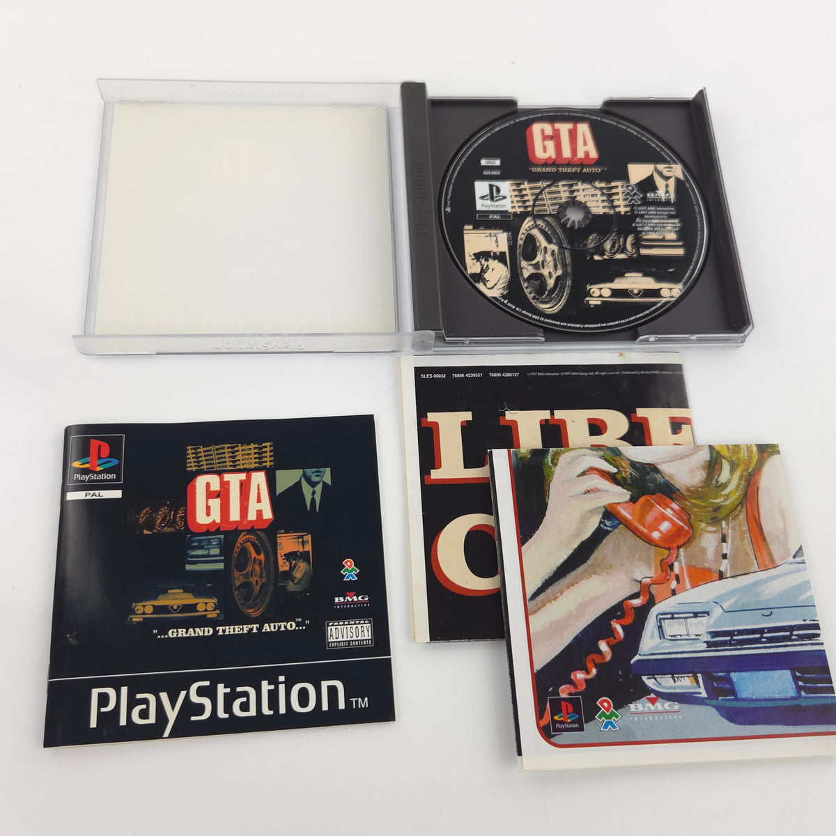 Playstation 1 Spiel GTA Grand Theft Auto PS1 2x Poster OVP