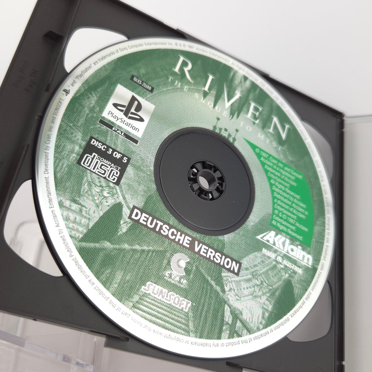 PS1 Spiel Riven the Sequel to Myst PAL DE OVP PSX