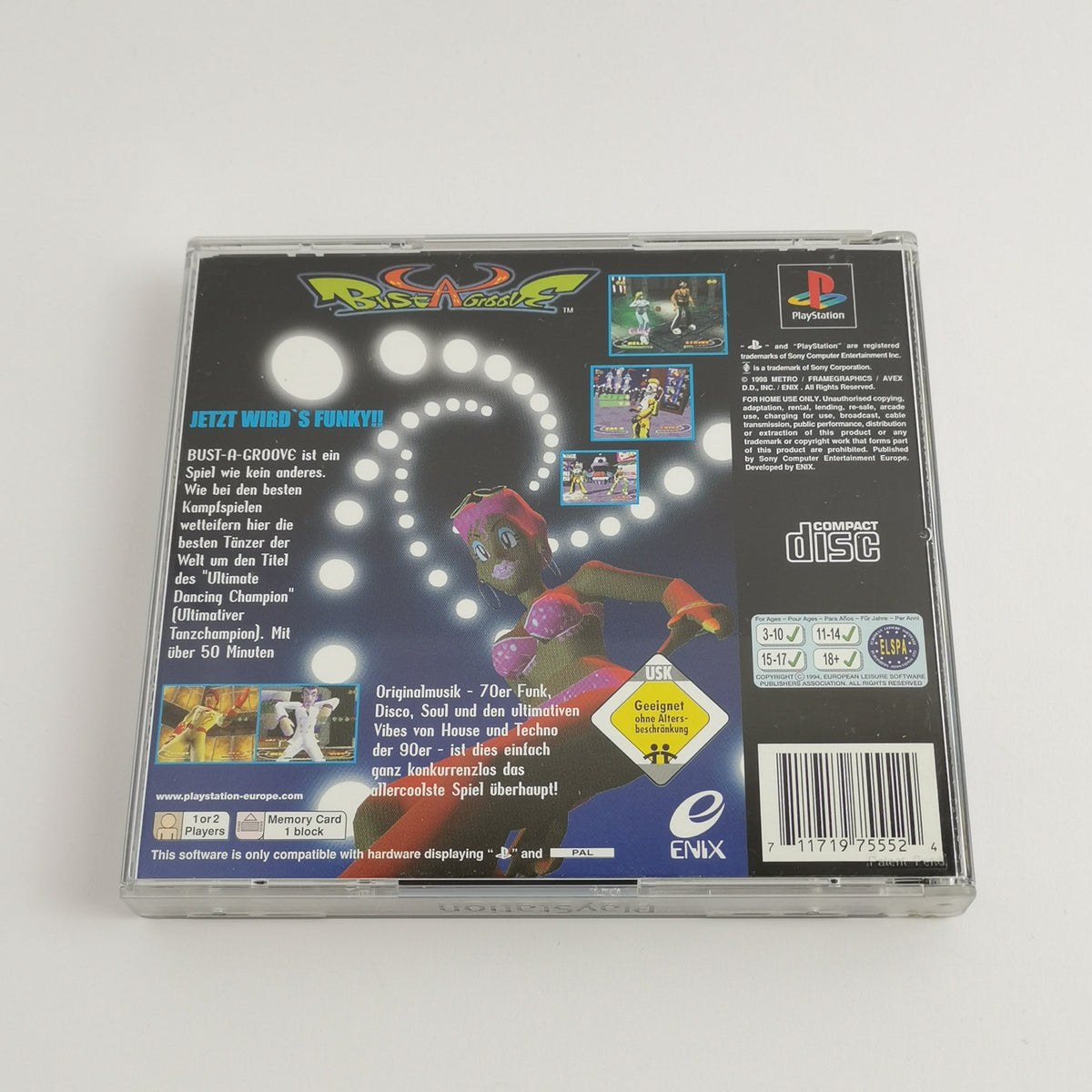 Playstation 1 Spiel – Bust A Groove PS1 OVP PAL
