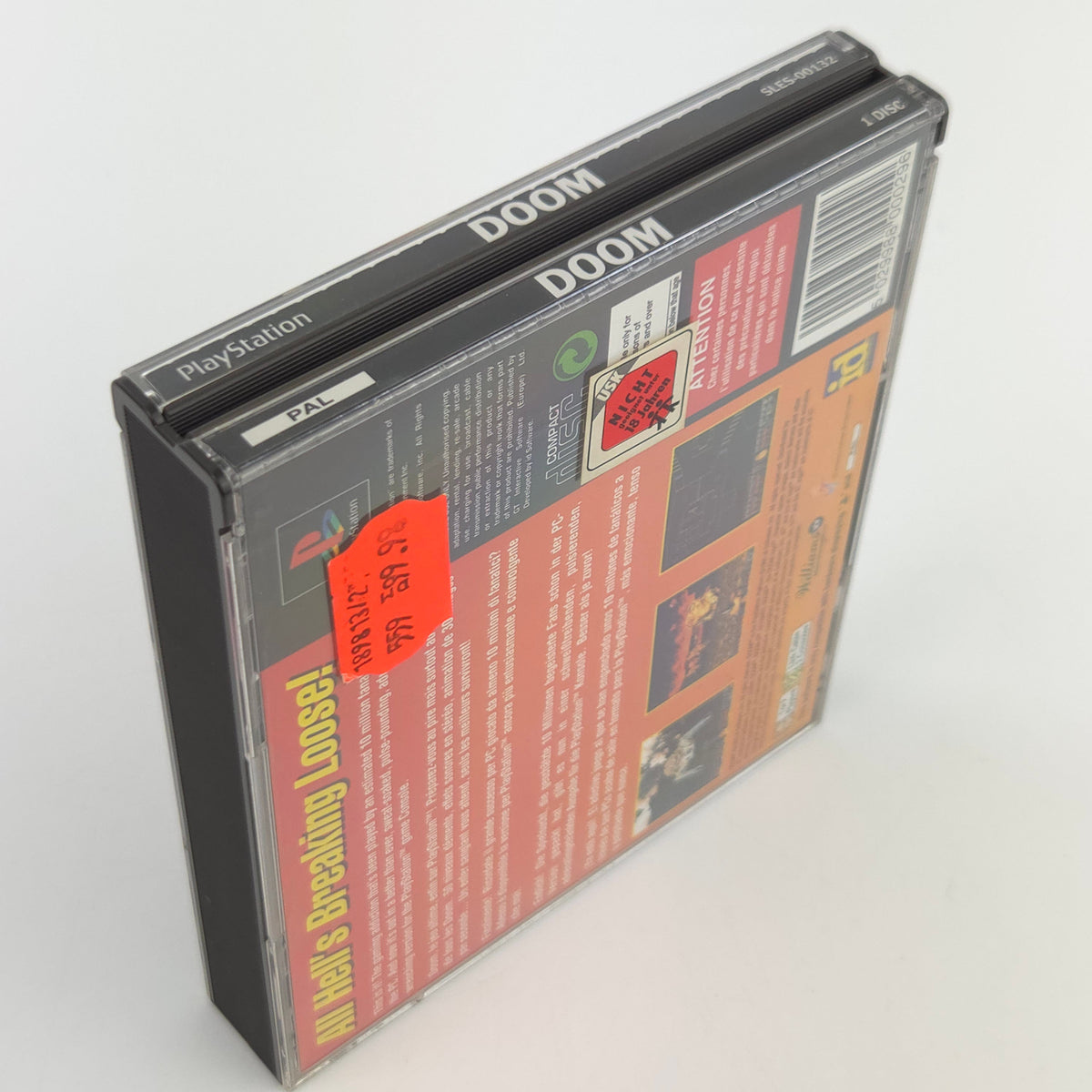 Playstation 1 Spiel DOOM PS1 Komplett OVP PAL USK18