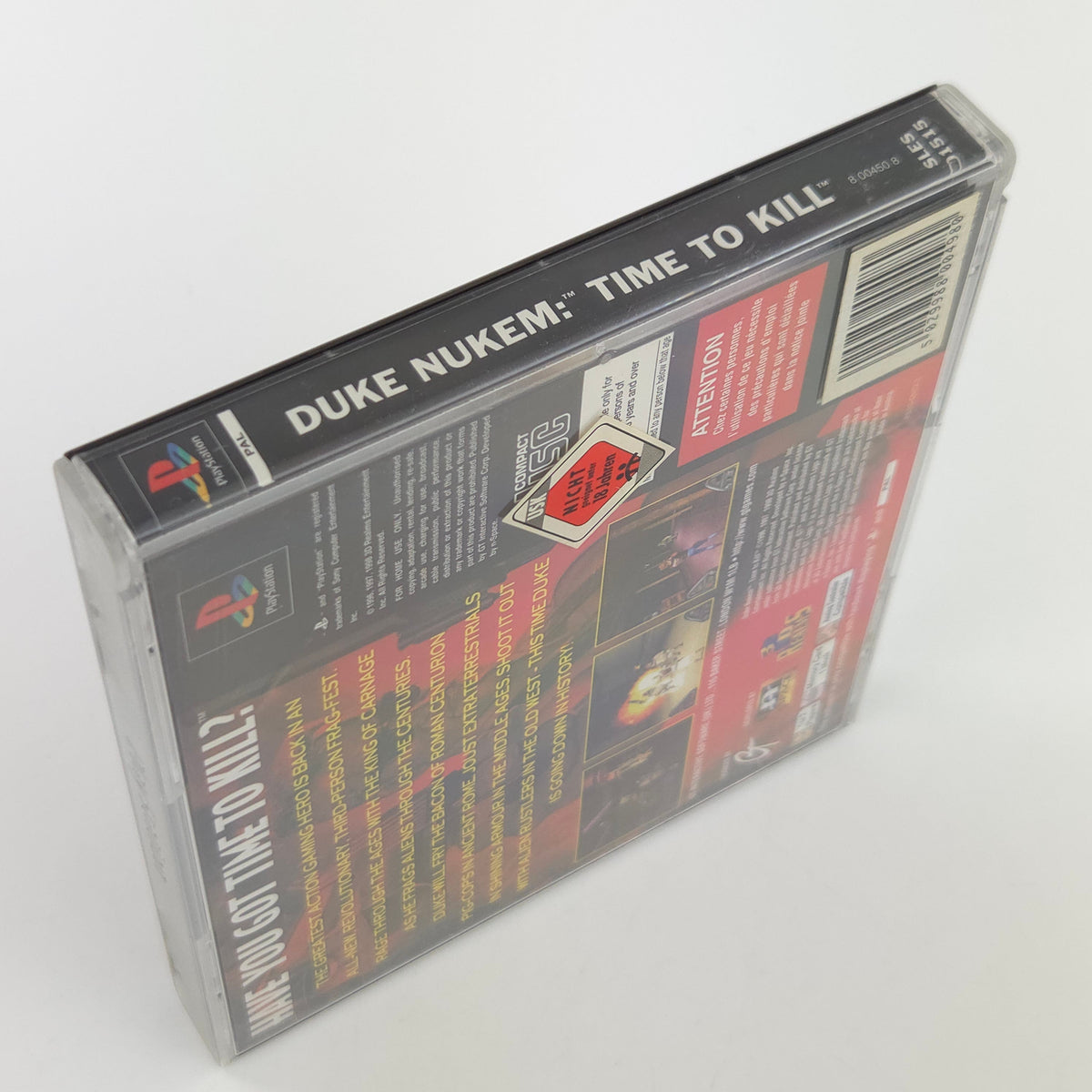 Playstation 1 Spiel Duke Nukem Time to Kill PS1 OVP PAL