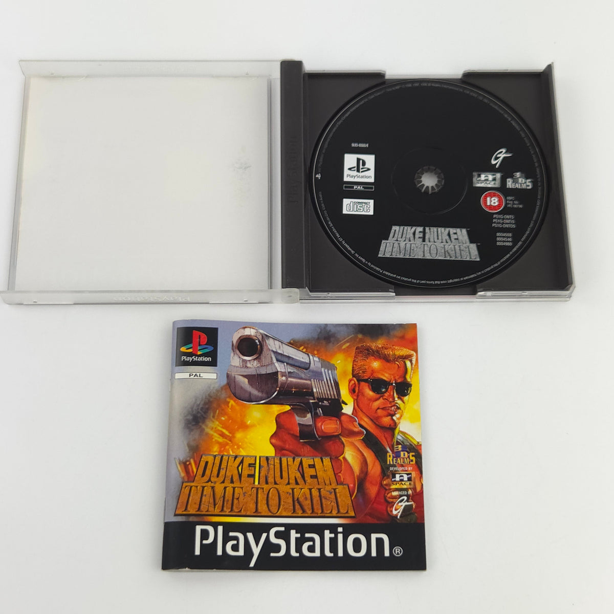 Playstation 1 Spiel Duke Nukem Time to Kill PS1 OVP PAL