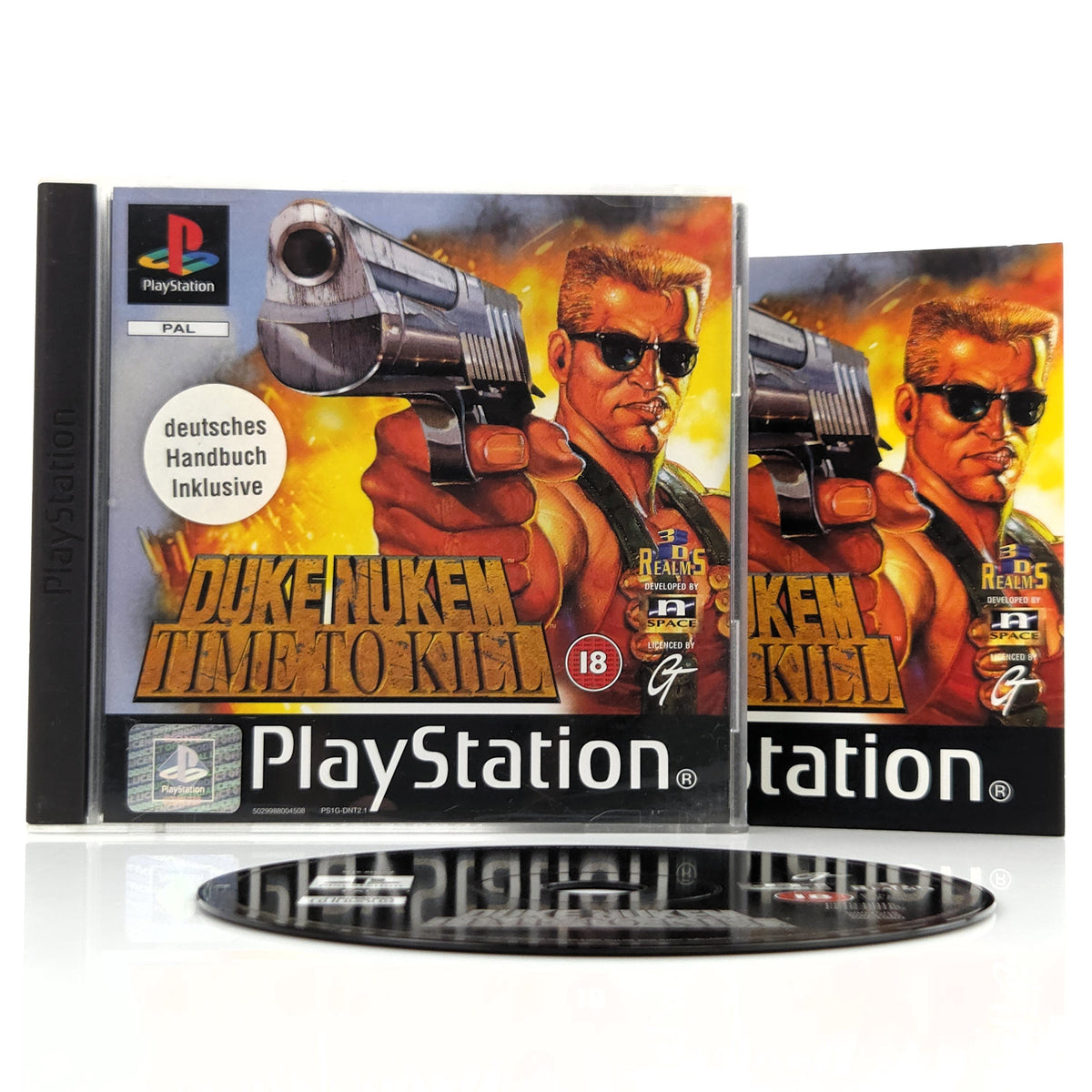 Playstation 1 Spiel Duke Nukem Time to Kill PS1 OVP PAL