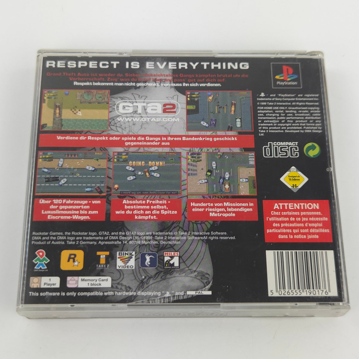Playstation 1 Spiel GTA 2 Grand Theft Auto London PS1 OVP