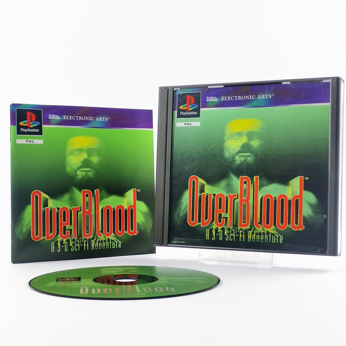Playstation 1 Spiel – Over Blood A 3-D Sci-Fi Adventure OVP