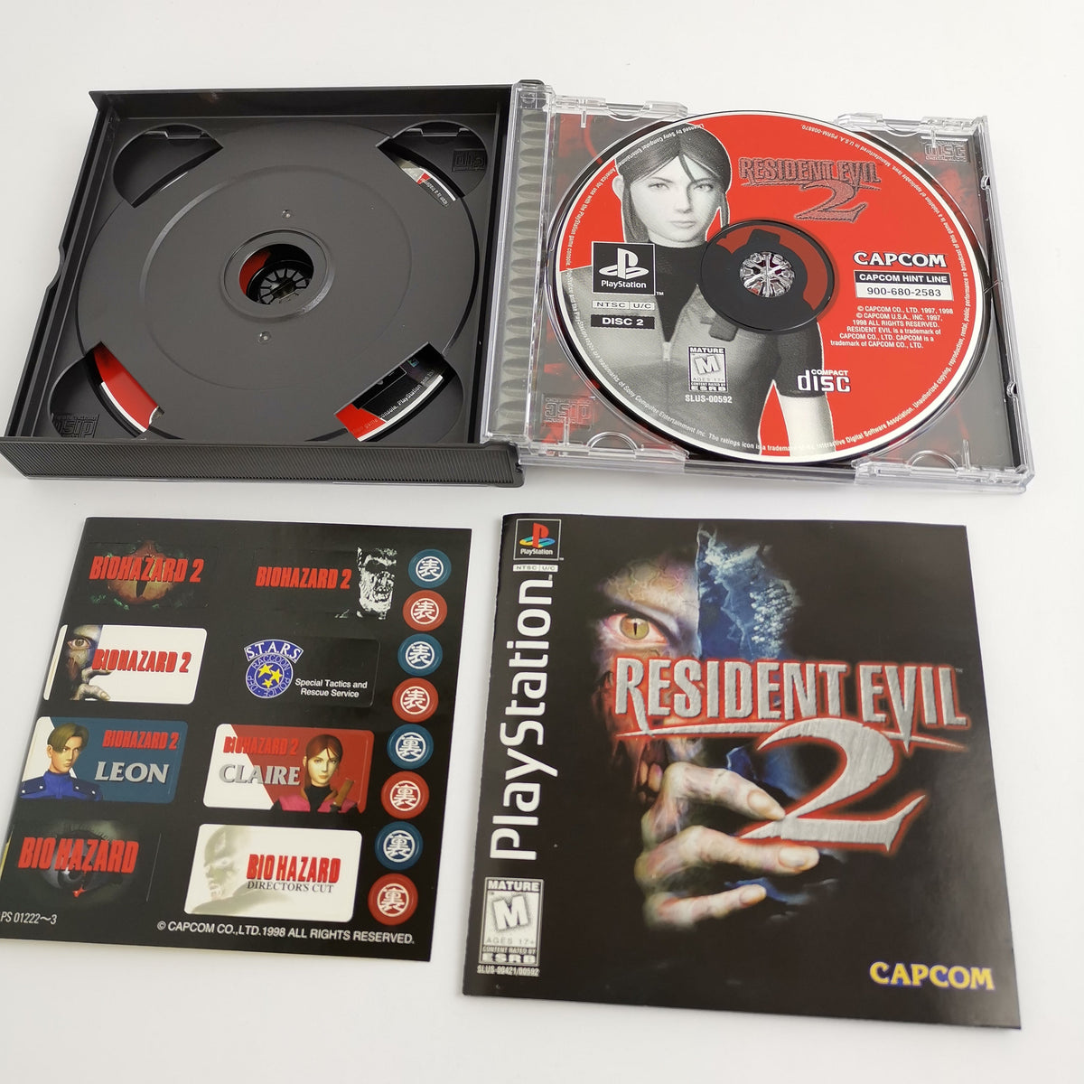 Playstation 1 Spiel – Resident Evil 2 OVP Anleitung PS1 USA