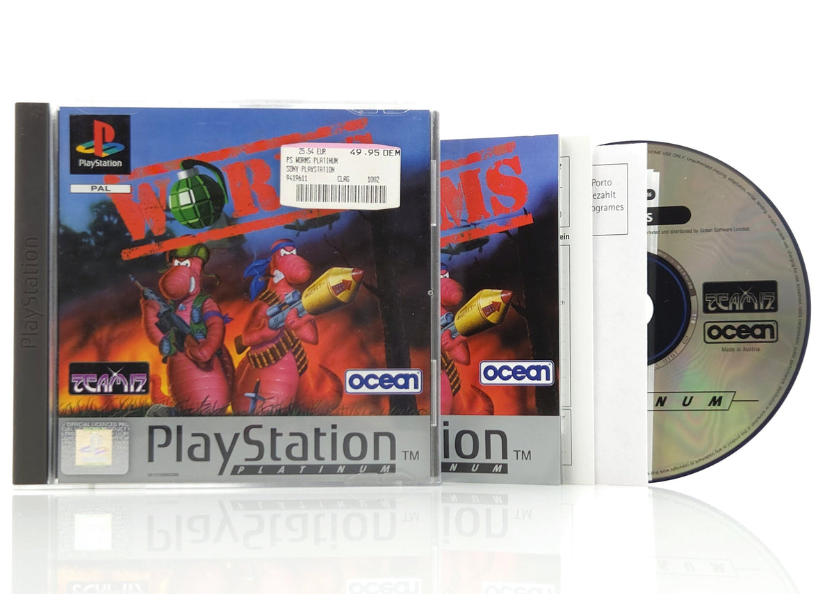 Playstation 1 Spiel – Worms Platinum OVP (PS1 PAL)