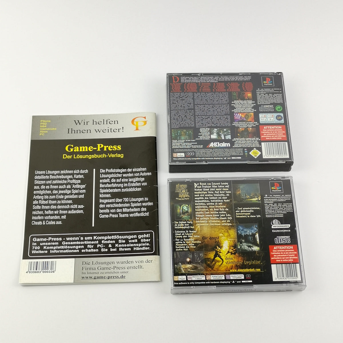 Sony Playstation 1 Spiel – Alone in the Dark D GamePress PS1