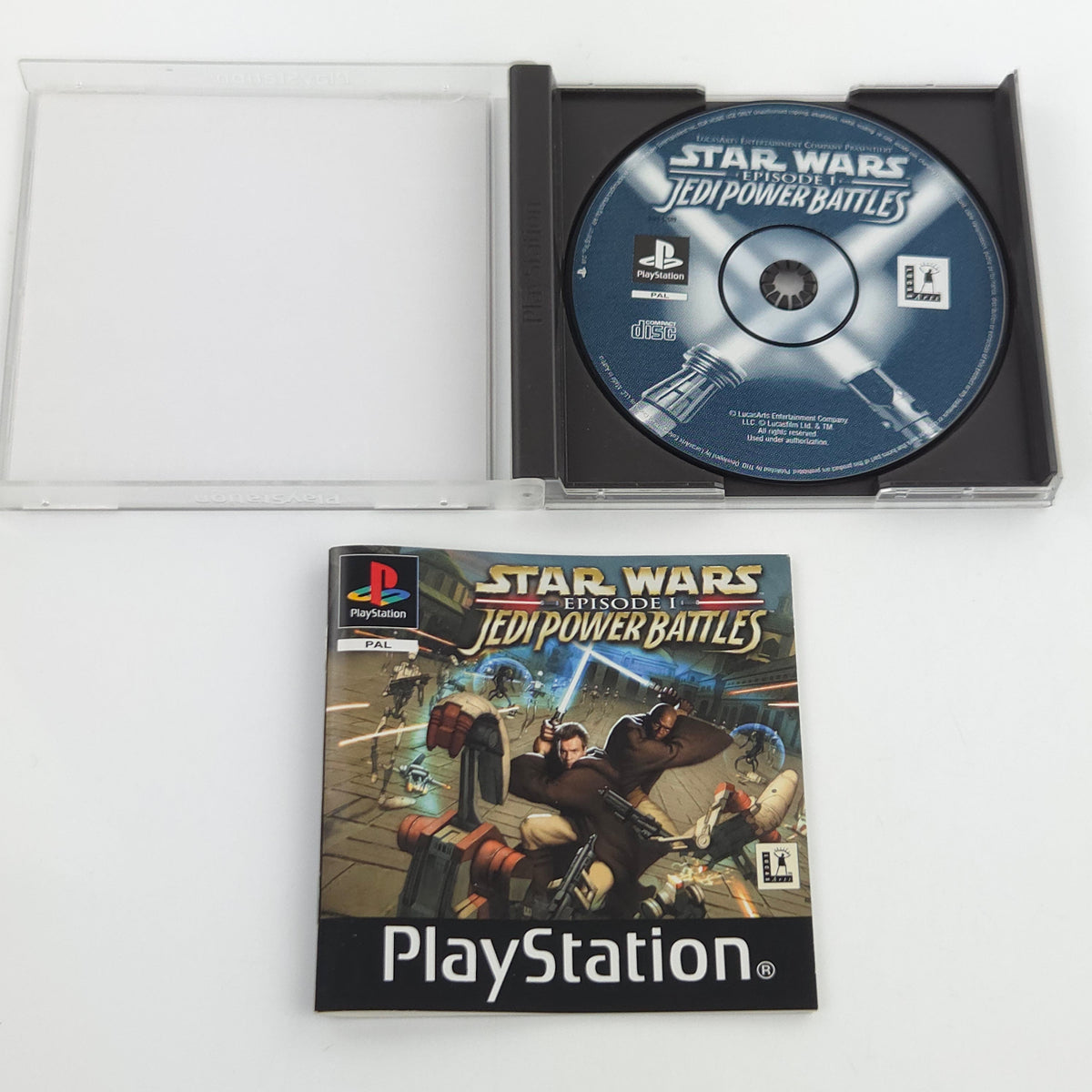 PS1 Spiel Star Wars Jedi Power Battles OVP PAL DE