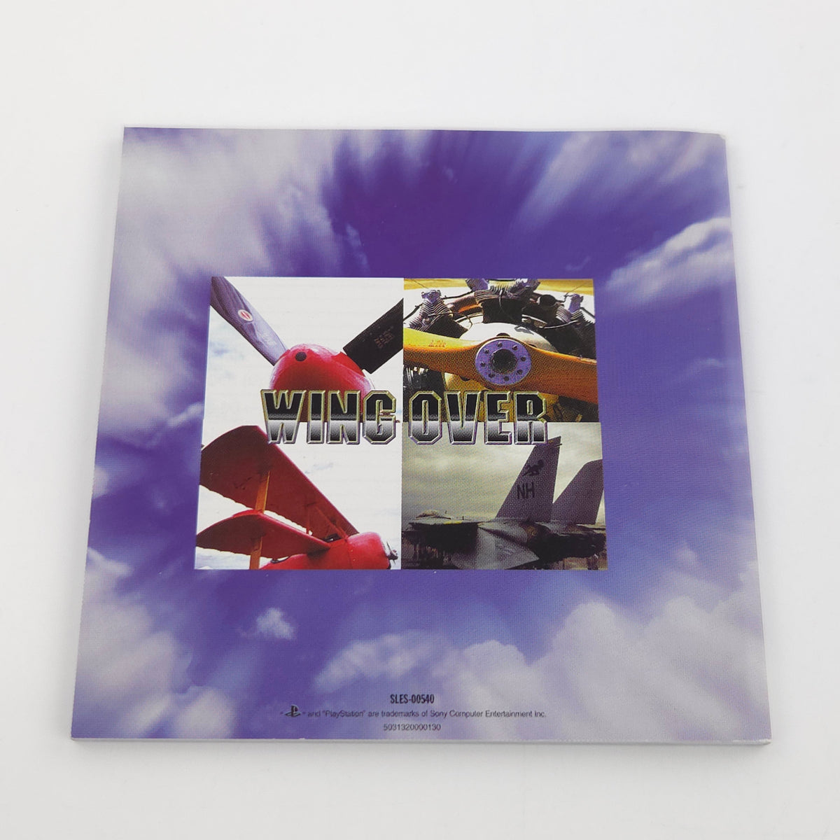 Sony Playstation Spiel Wing Over PS1 OVP Poster PAL EUR