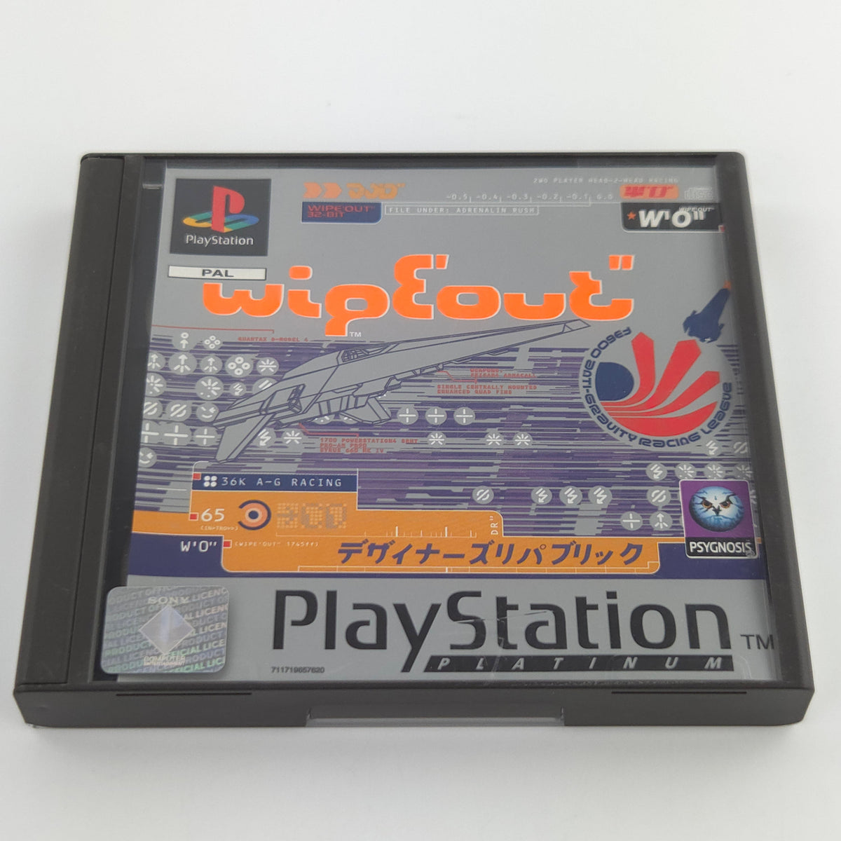 Sony PlayStation 1 Spiel Wipeout PS1 Platinum OVP PAL
