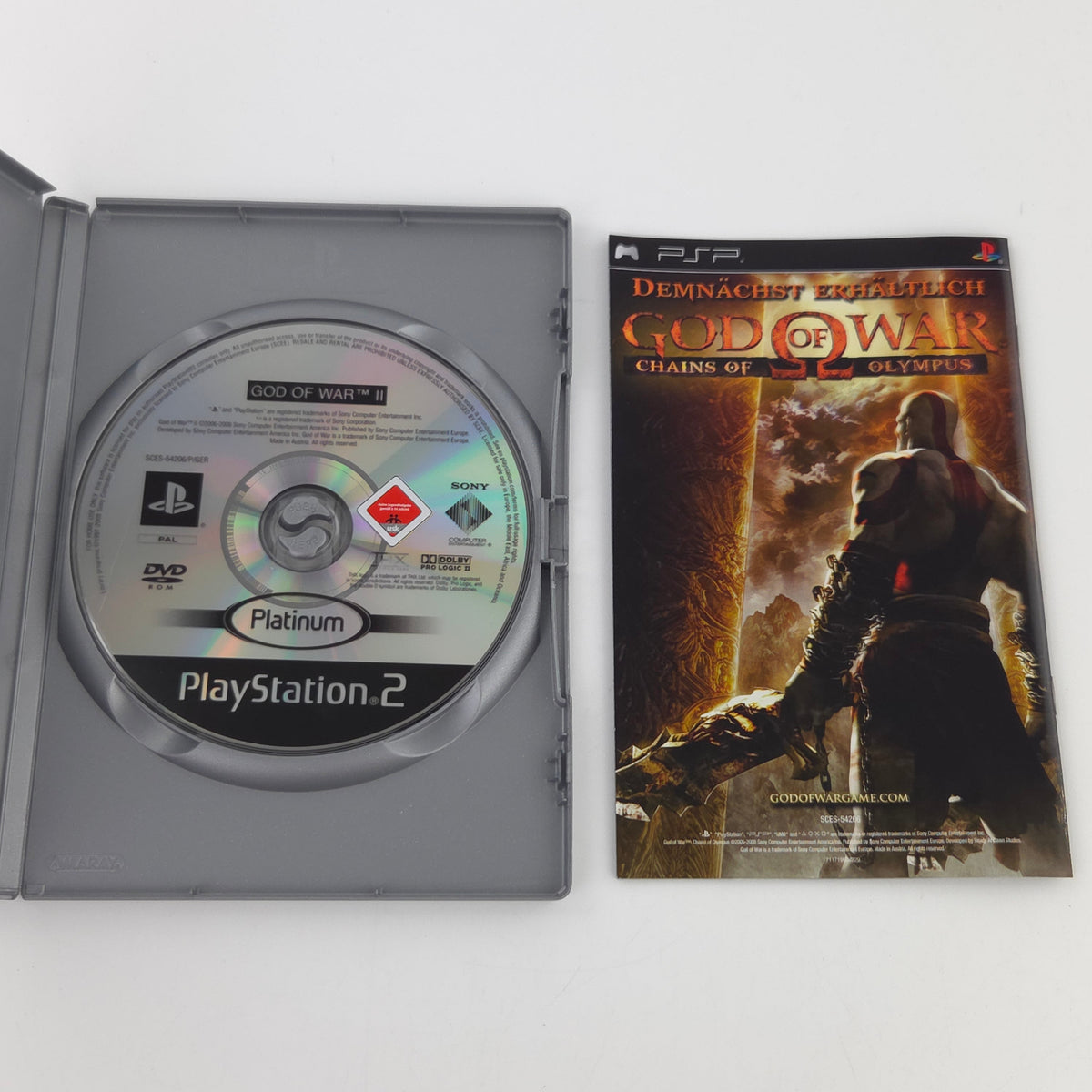 Playstation 2 Spiel God of War II Platinum OVP PAL USK18