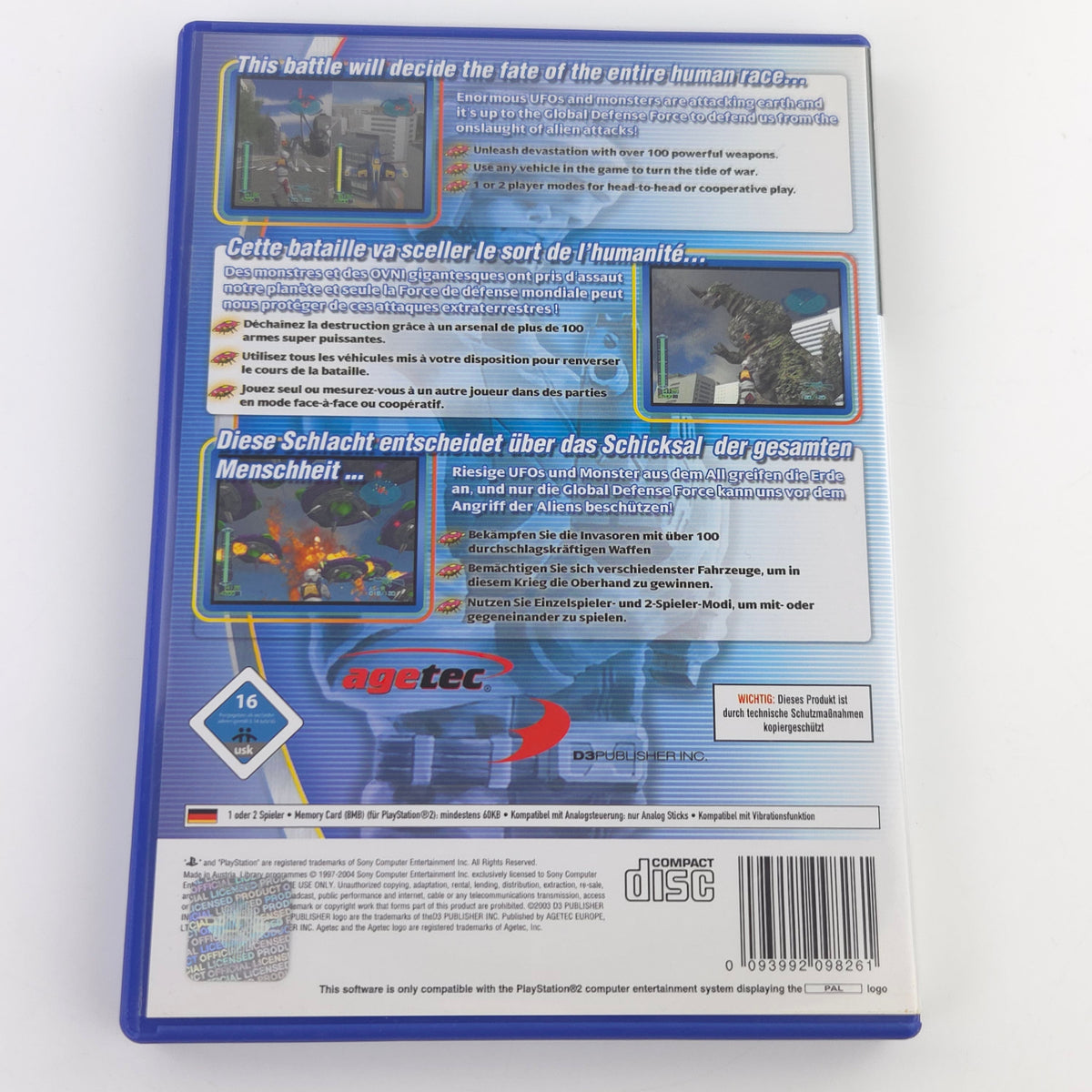 Playstation 2 Spiel – Monster Attack (PS2 OVP PAL)