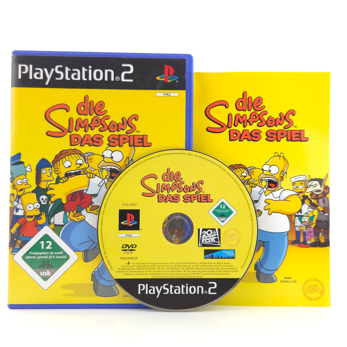 Playstation 2 Spiel Die Simpsons Das Spiel PS2 OVP PAL