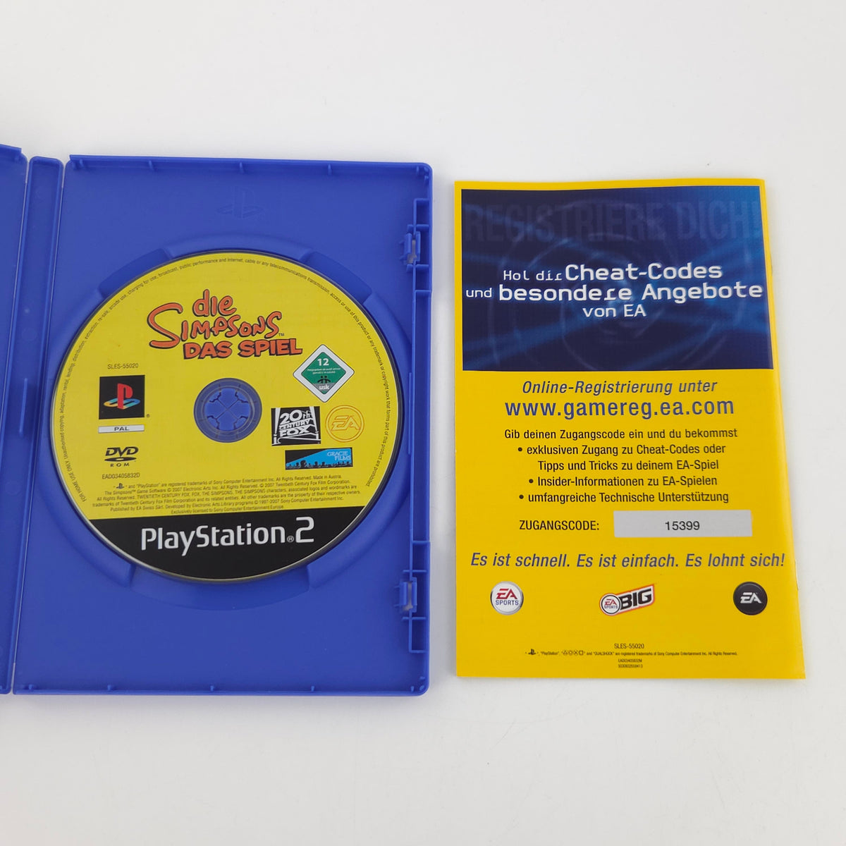 Playstation 2 Spiel Die Simpsons Das Spiel PS2 OVP PAL