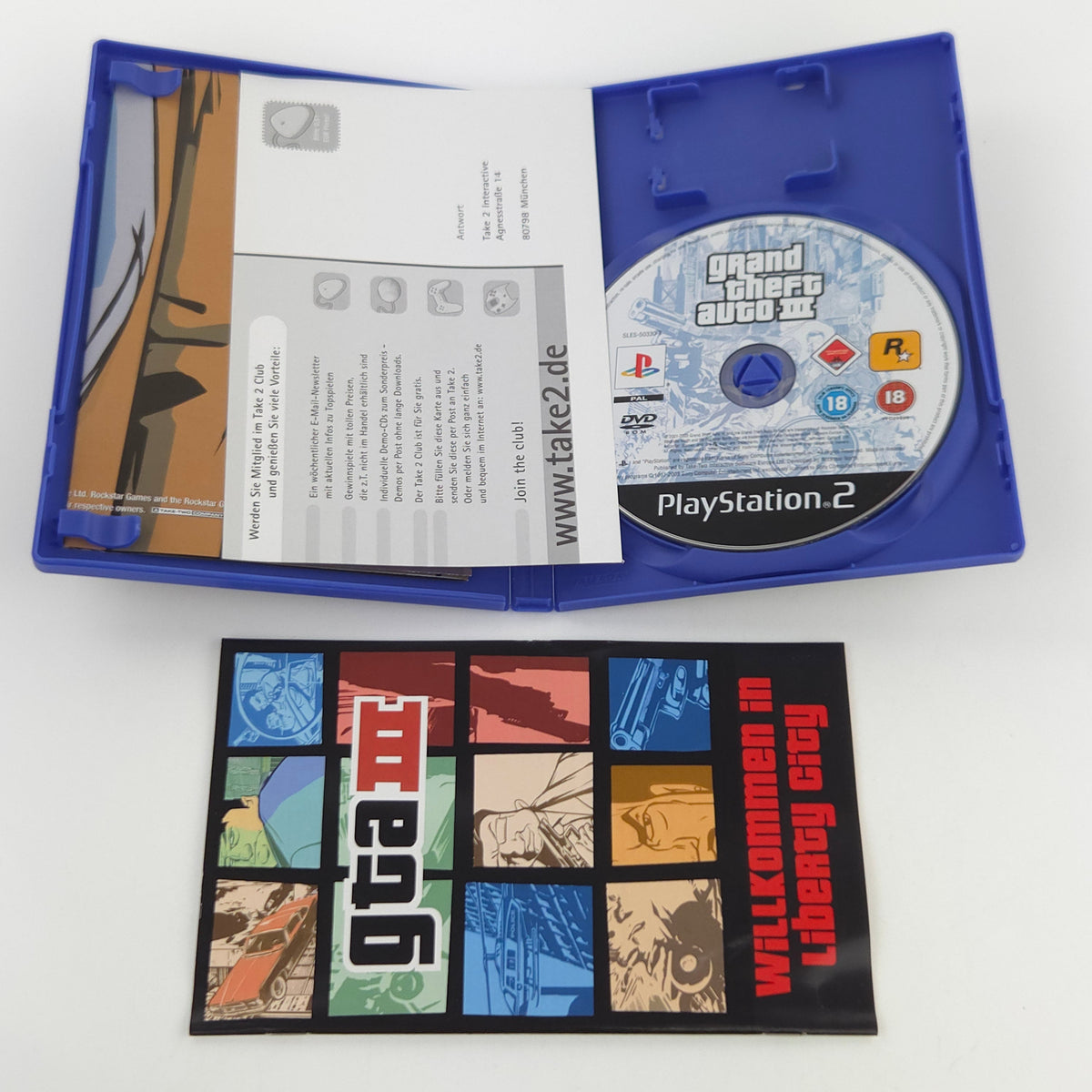 Playstation 2 Spiel GTA Rockstar Doppelpack PS2 OVP