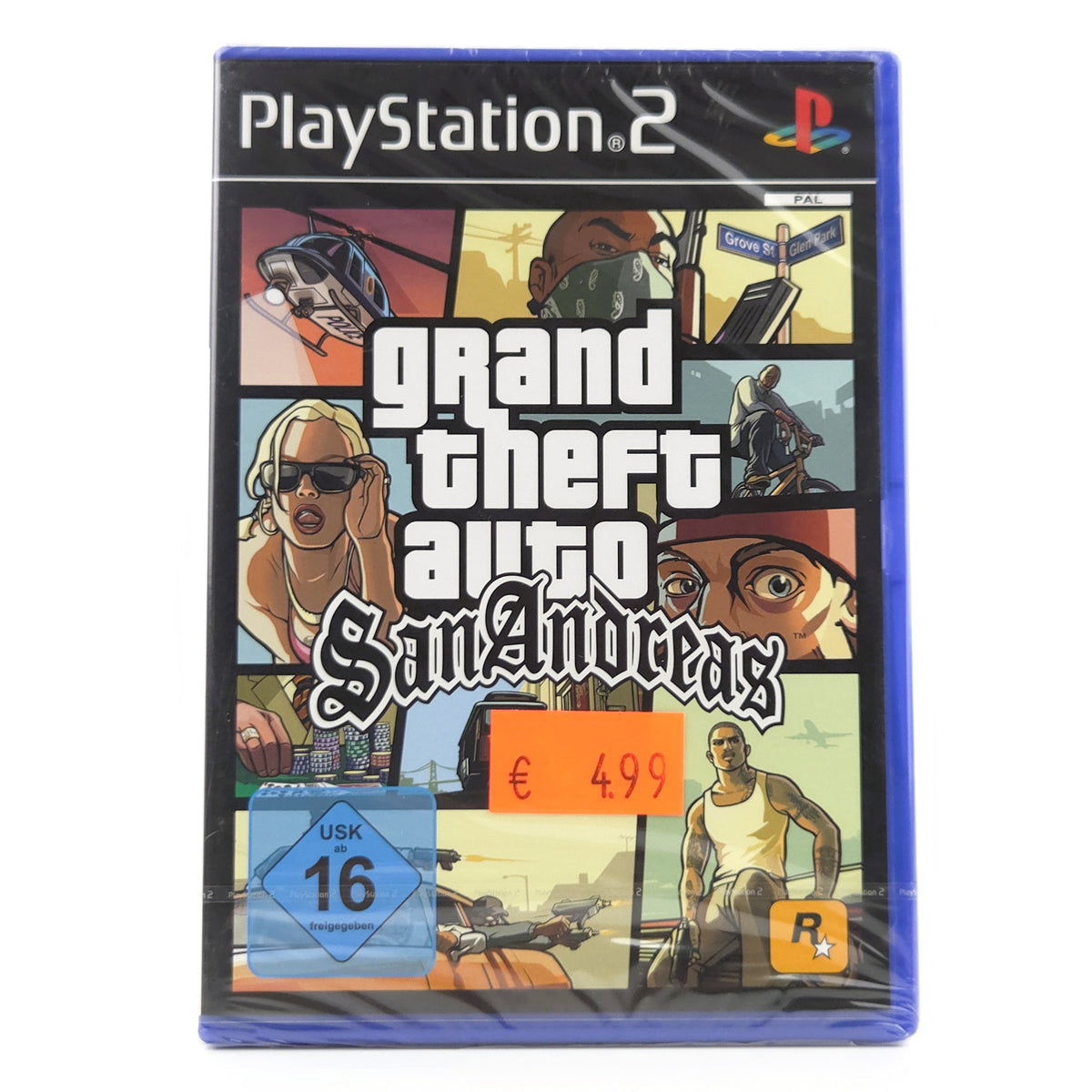 Sony Playstation 2 Spiel: Grand Theft Auto San Andreas - PS2 OVP (PAL DE) GTA