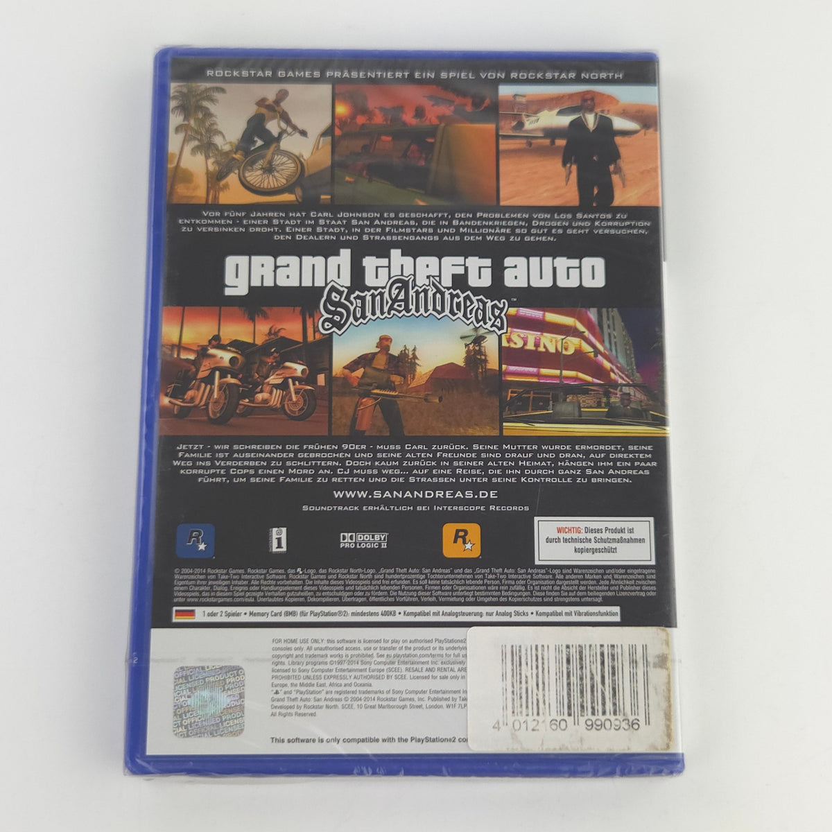 Sony Playstation 2 Spiel: Grand Theft Auto San Andreas - PS2 OVP (PAL DE) GTA