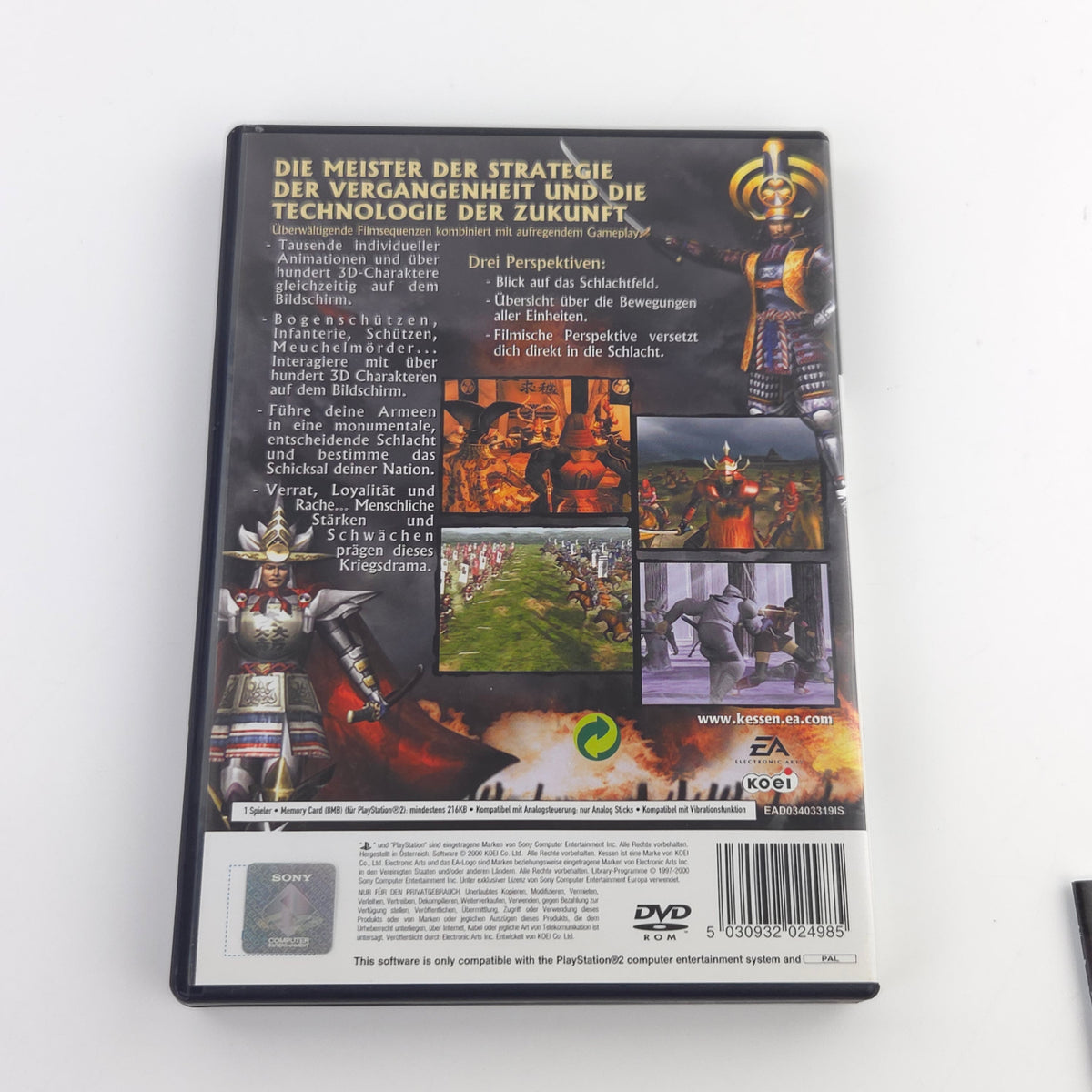 Playstation 2 Spiel – Kessen (PS2 OVP PAL gut)