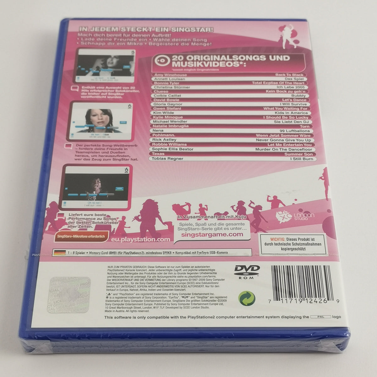 Sony Playstation 2 Spiel – Singstar Die größten Solokünstler Neu