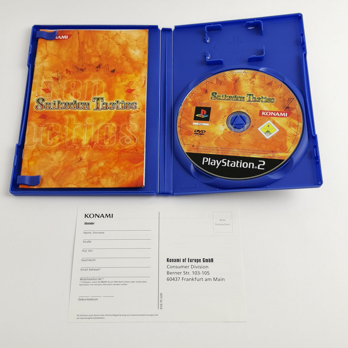 Sony Playstation 2 Spiel – Suikoden Tactics mit Lösungsbuch